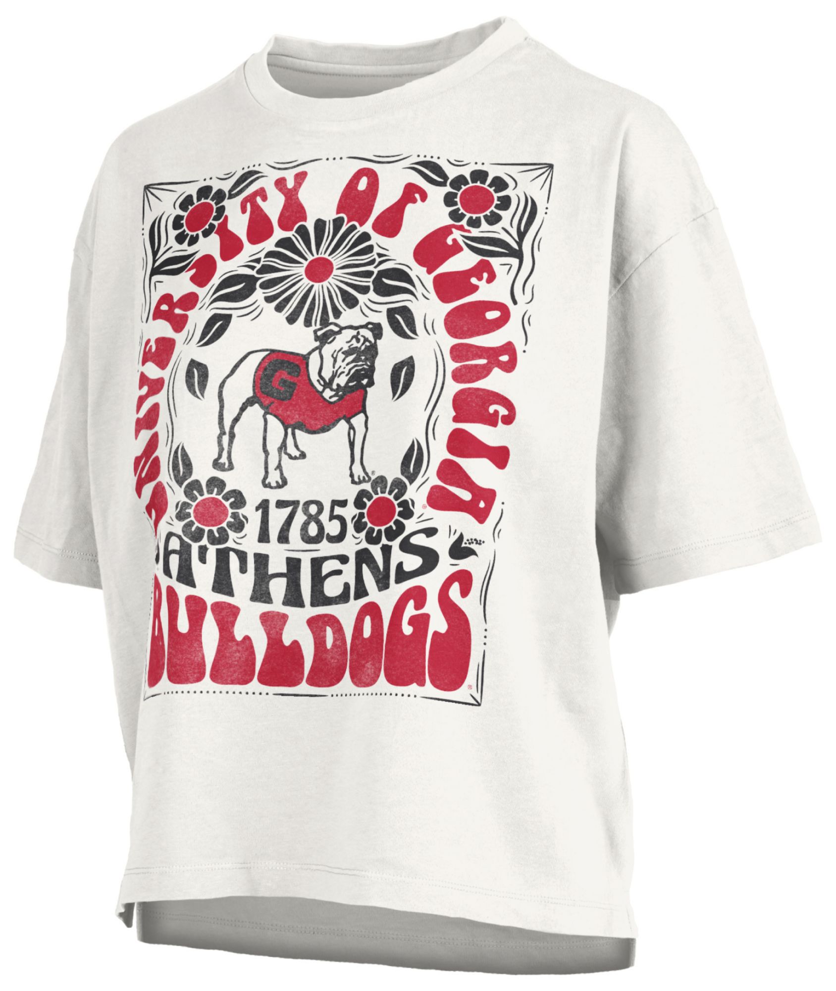 Pressbox Women's Georgia Bulldogs White Harmony T-Shirt