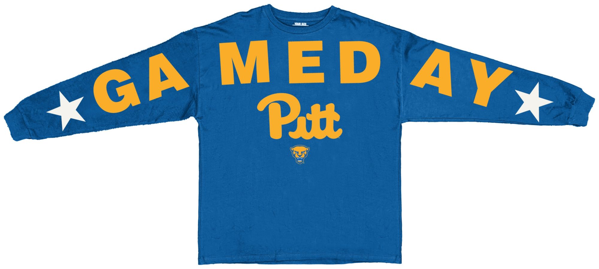 Pressbox Women's Pitt Panthers Royal One Size Long Sleeve T-Shirt