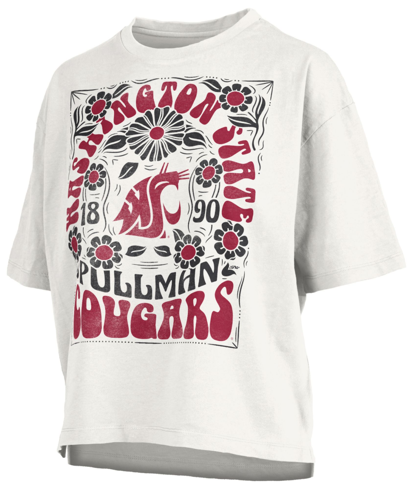 Pressbox Women's Washington State Cougars White Harmony T-Shirt