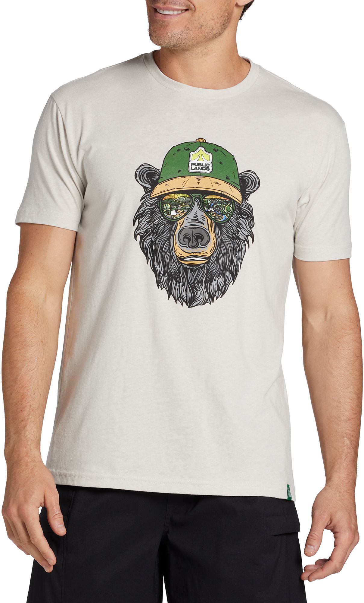 Wild Tribute x Public Lands Adult Miami Vice Bear T Shirt