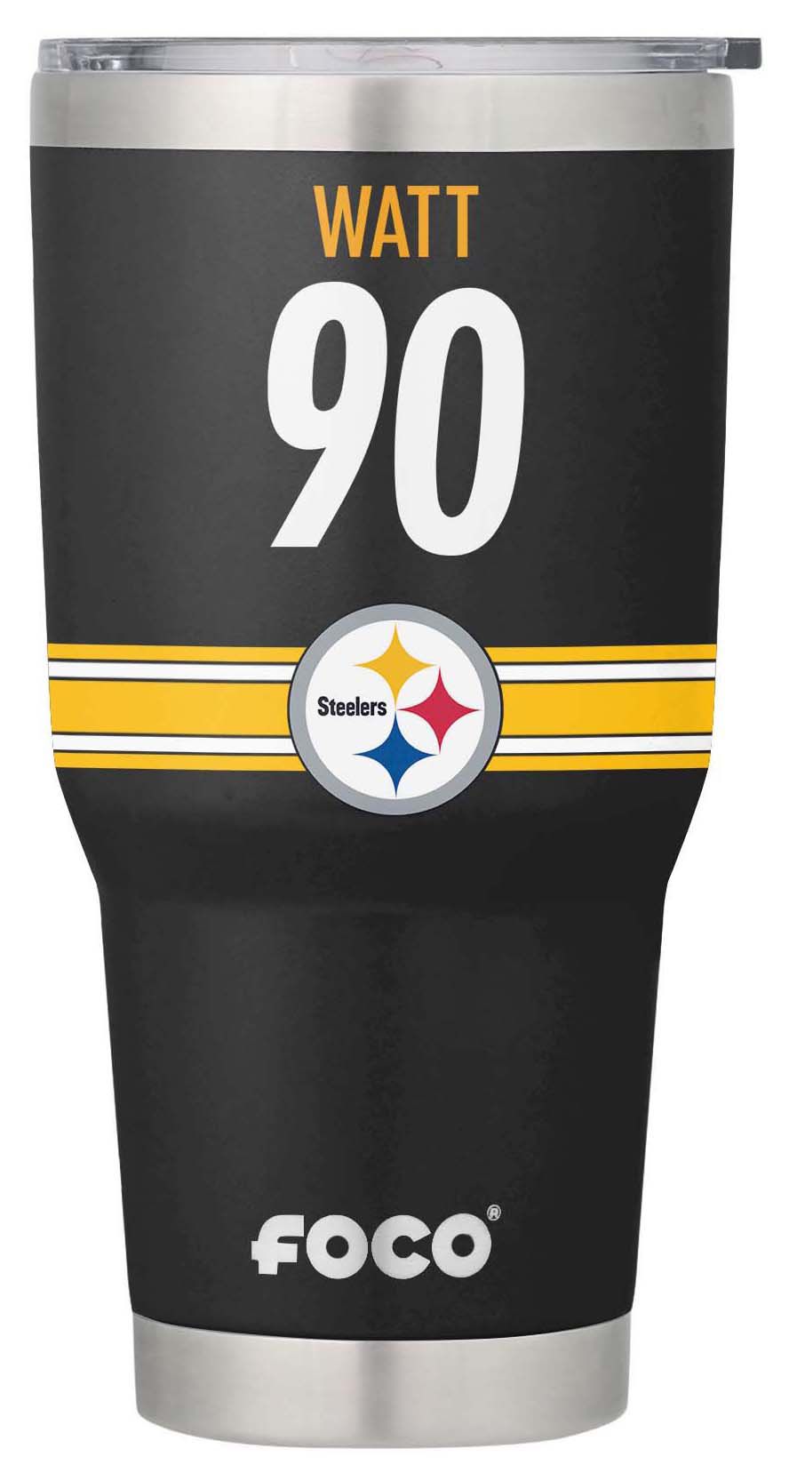 FOCO Pittsburgh Steelers T.J. Watt 30 oz. Tumbler
