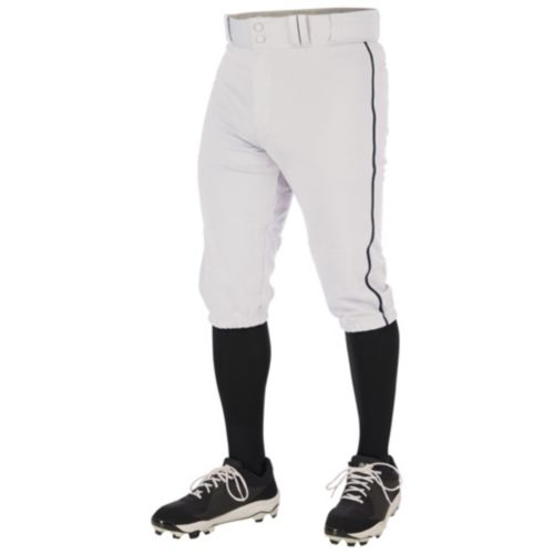 Champro Sports Men's Triple Crown Open Bottom Baseball Pants Grey S