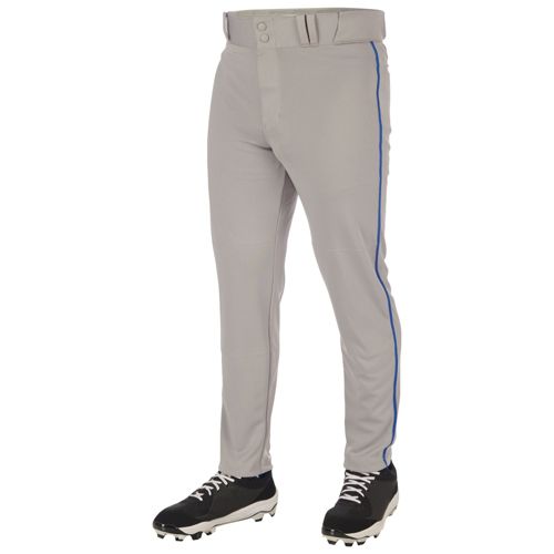 Champro Sports Men's Triple Crown Open Bottom Baseball Pants Grey S