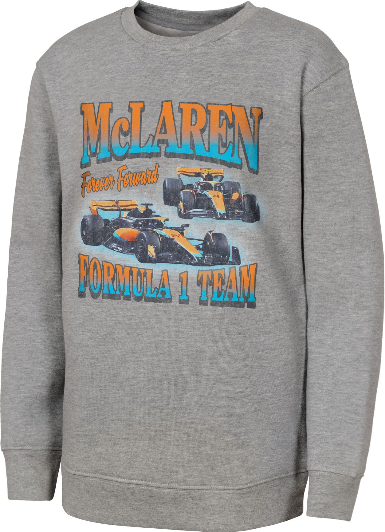 Outerstuff Youth McLaren Racing Grey Parade Lap Fleece Crewneck Sweater