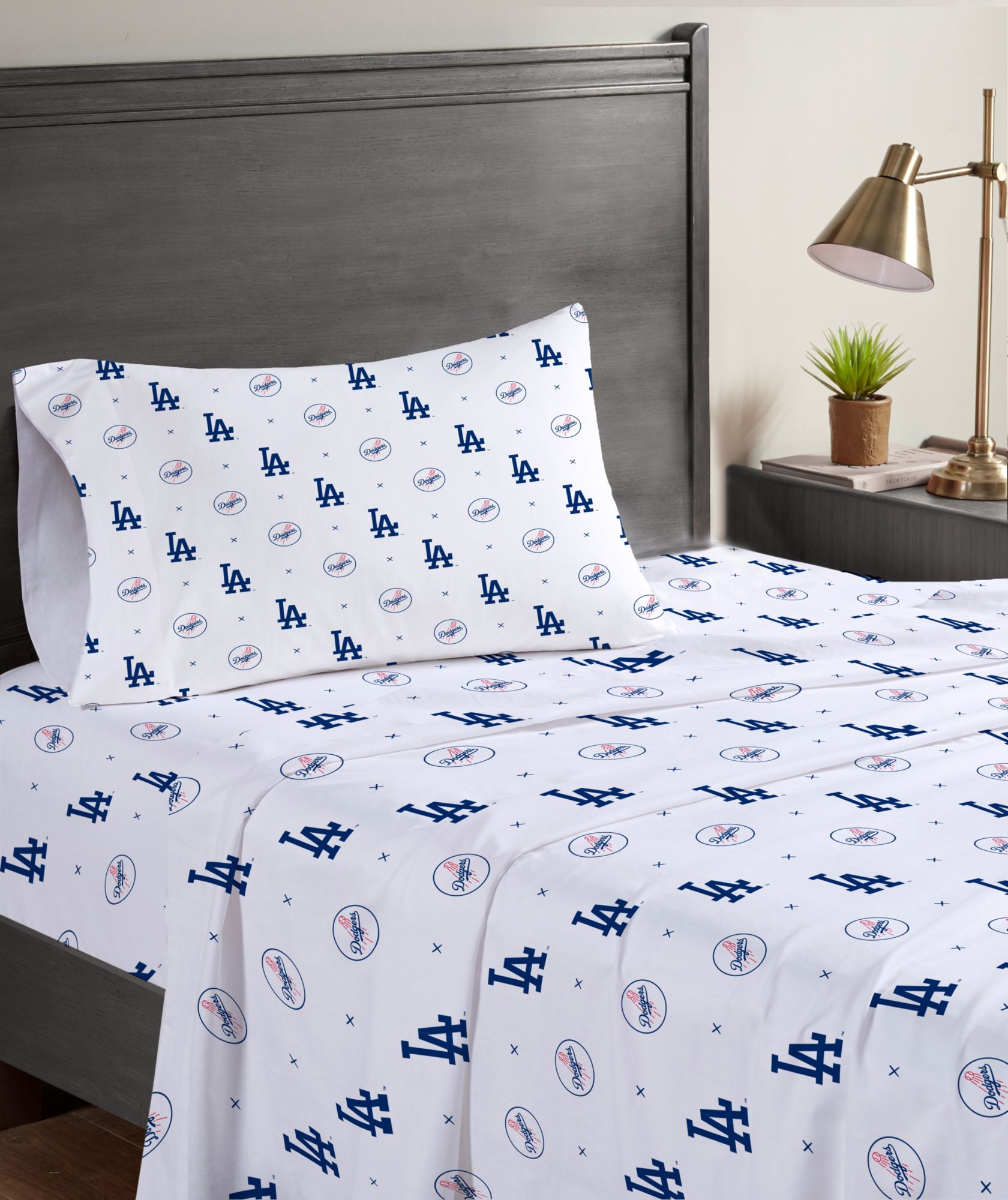 Pegasus MLB Los Angeles Dodgers Small X Twin Sheet Set