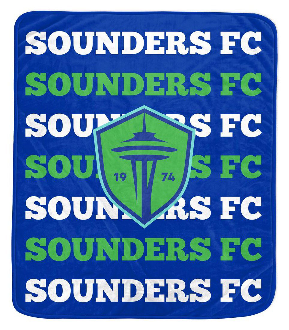 Pegasus Sports Seattle Sounders Repeating Logo Blanket