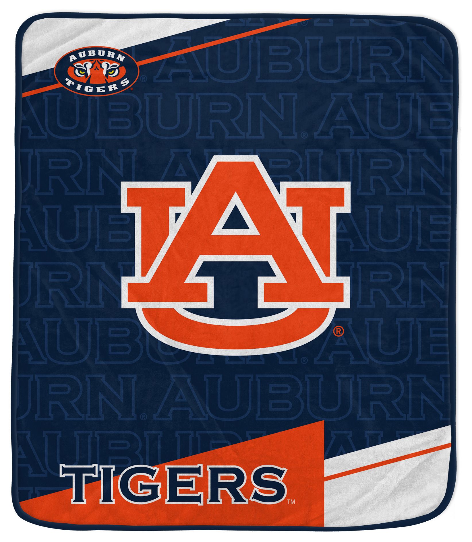 Pegasus NCAA Auburn Tigers Diagonal Ghost Blanket