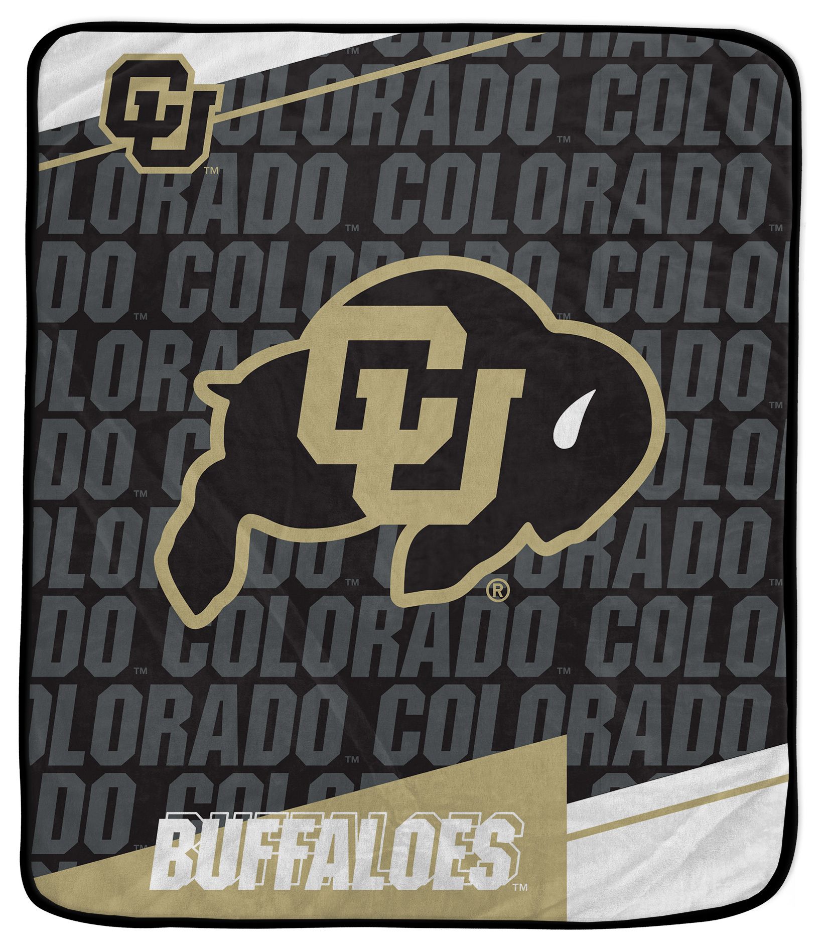 Pegasus NCAA Colorado Buffaloes Diagonal Ghost Blanket