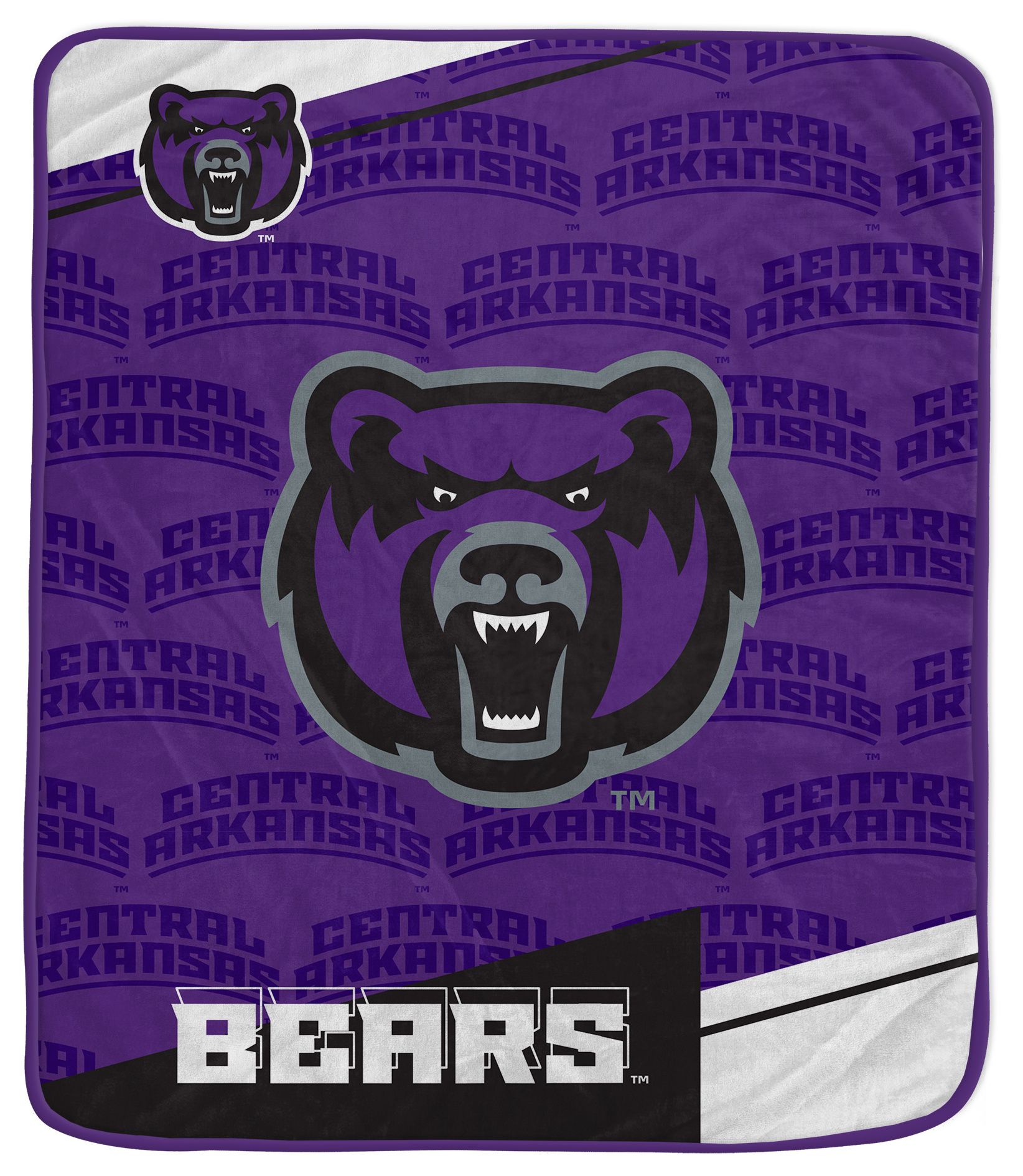 Pegasus NCAA Central Arkansas Bears  Diagonal Ghost Blanket