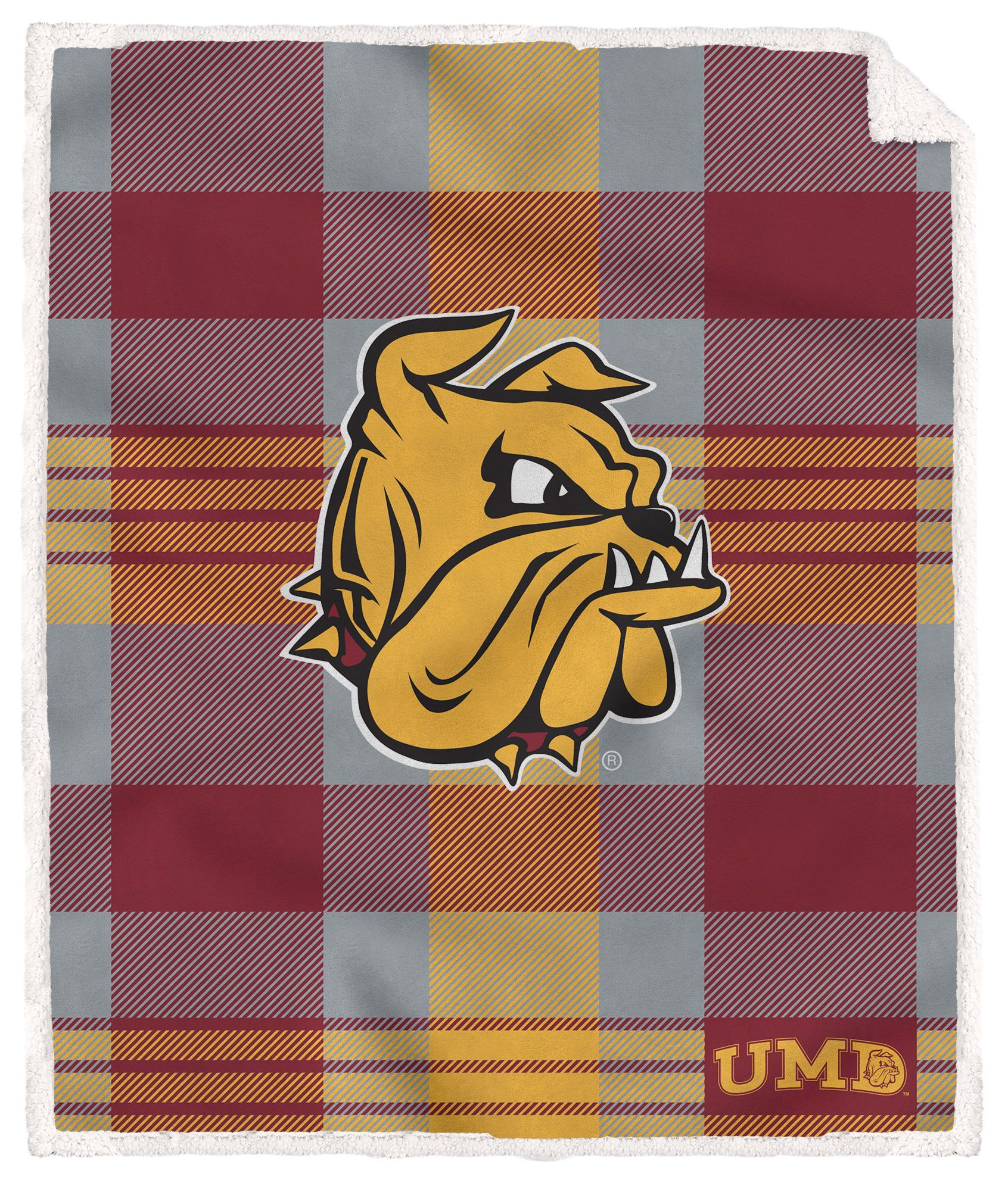 Pegasus NCAA Minnesota-Duluth  Bulldogs Plaid Steel Blanket