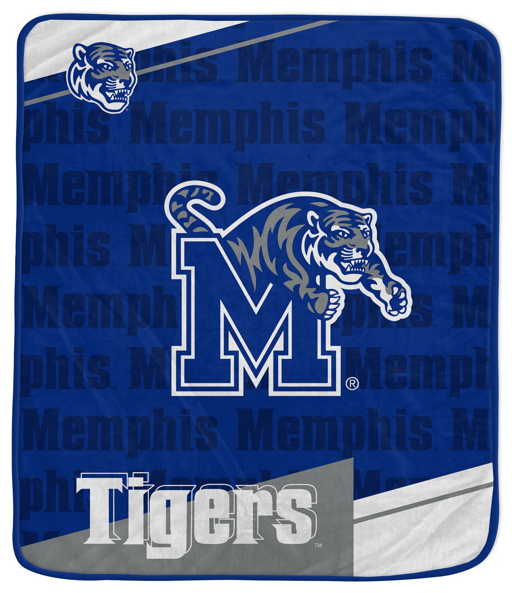 Pegasus NCAA Memphis Tigers Diagonal Ghost Blanket