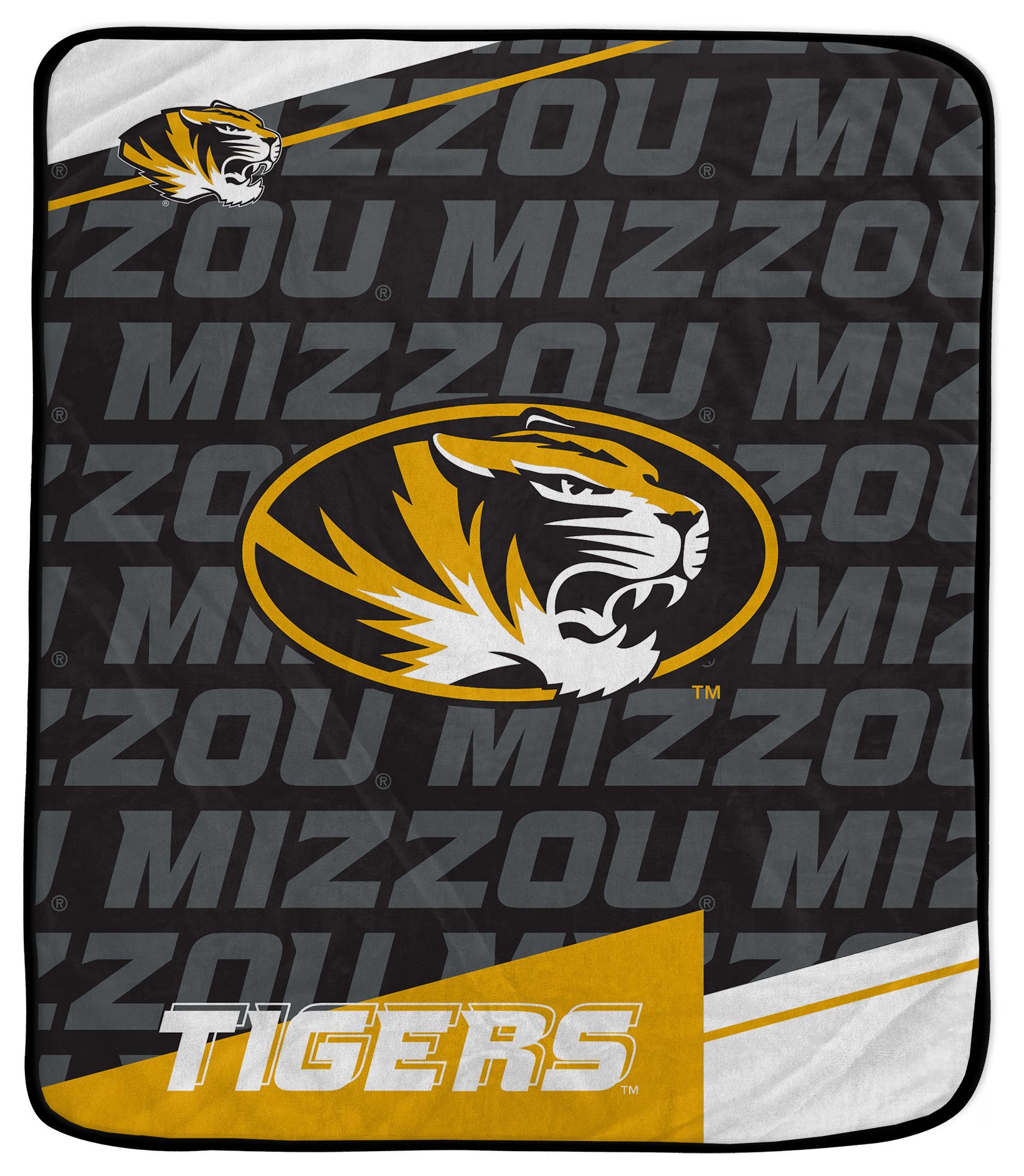 Pegasus NCAA Missouri Tigers Diagonal Ghost Blanket