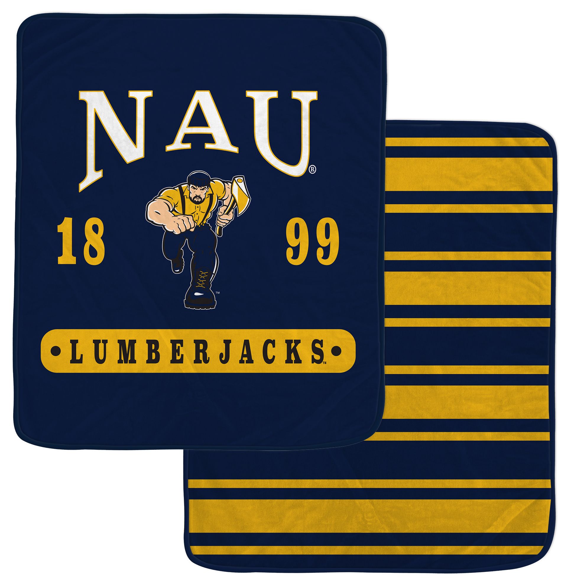 Pegasus NCAA Northern Arizona Lumberjacks 2 Sided Blanket