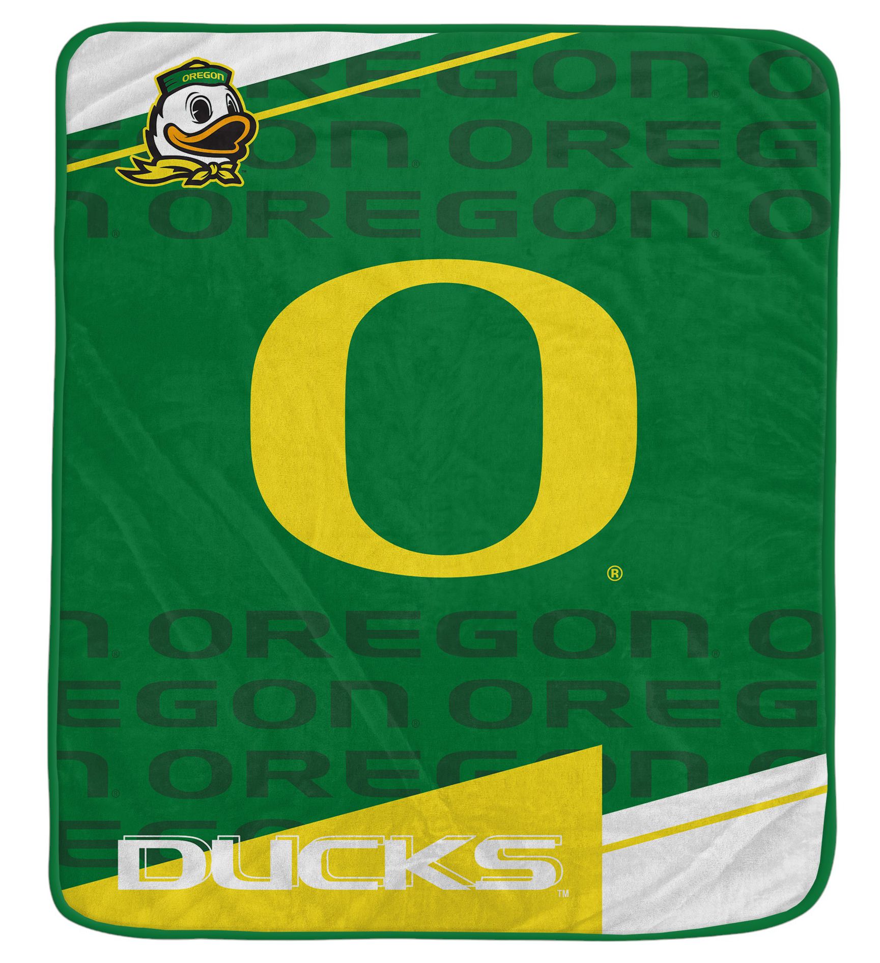 Pegasus NCAA Oregon Ducks Diagonal Ghost Blanket