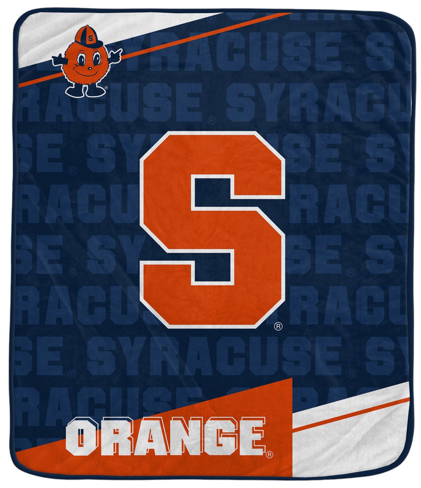 Pegasus NCAA Syracuse Orange Diagonal Ghost Blanket