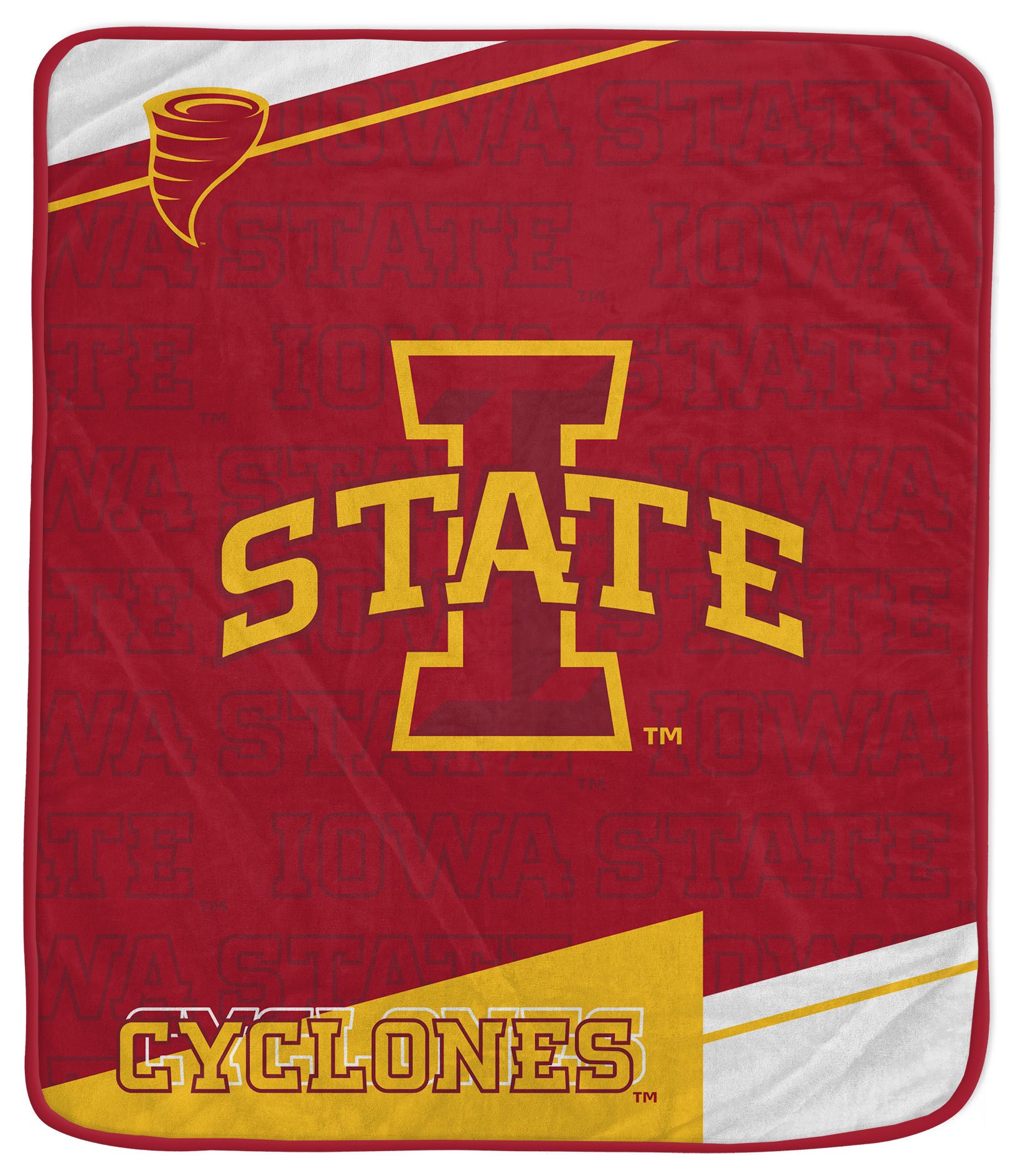 Pegasus NCAA Iowa State Cyclones Diagonal Ghost Blanket