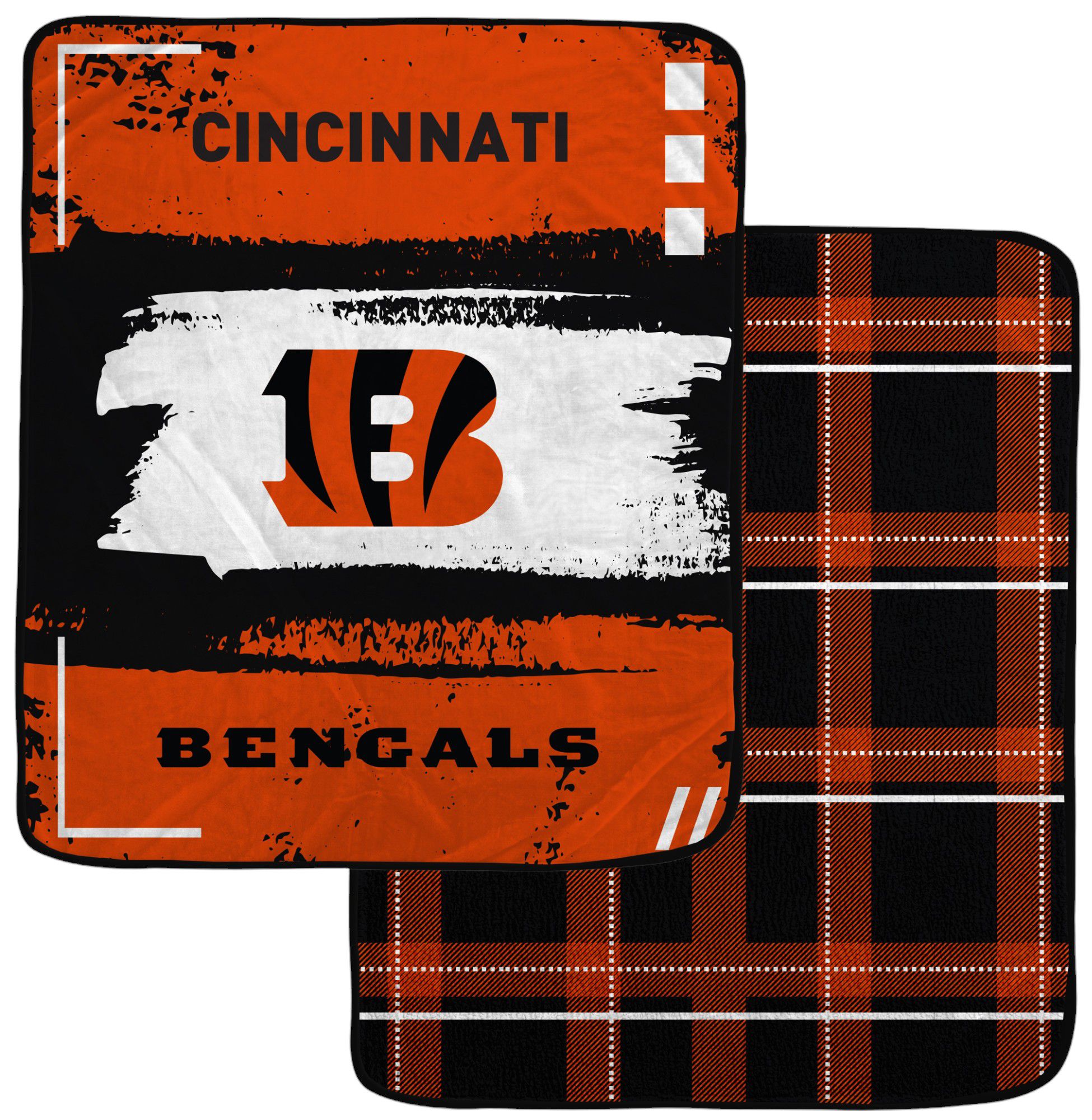 Pegasus NFL Cincinnati Bengals Distressed Blanket