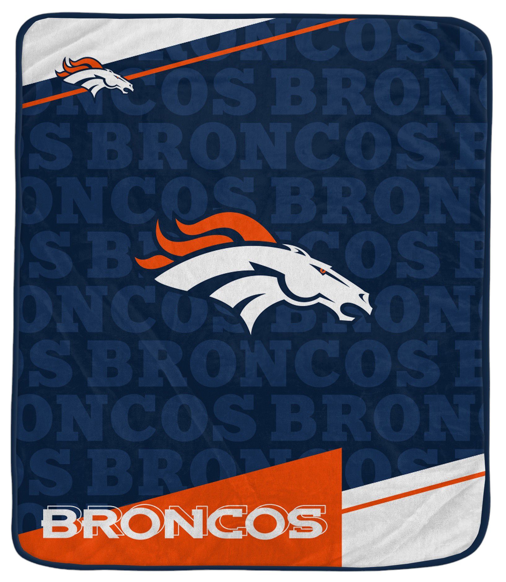Pegasus NFL Denver Broncos Diagonal Ghost Blanket