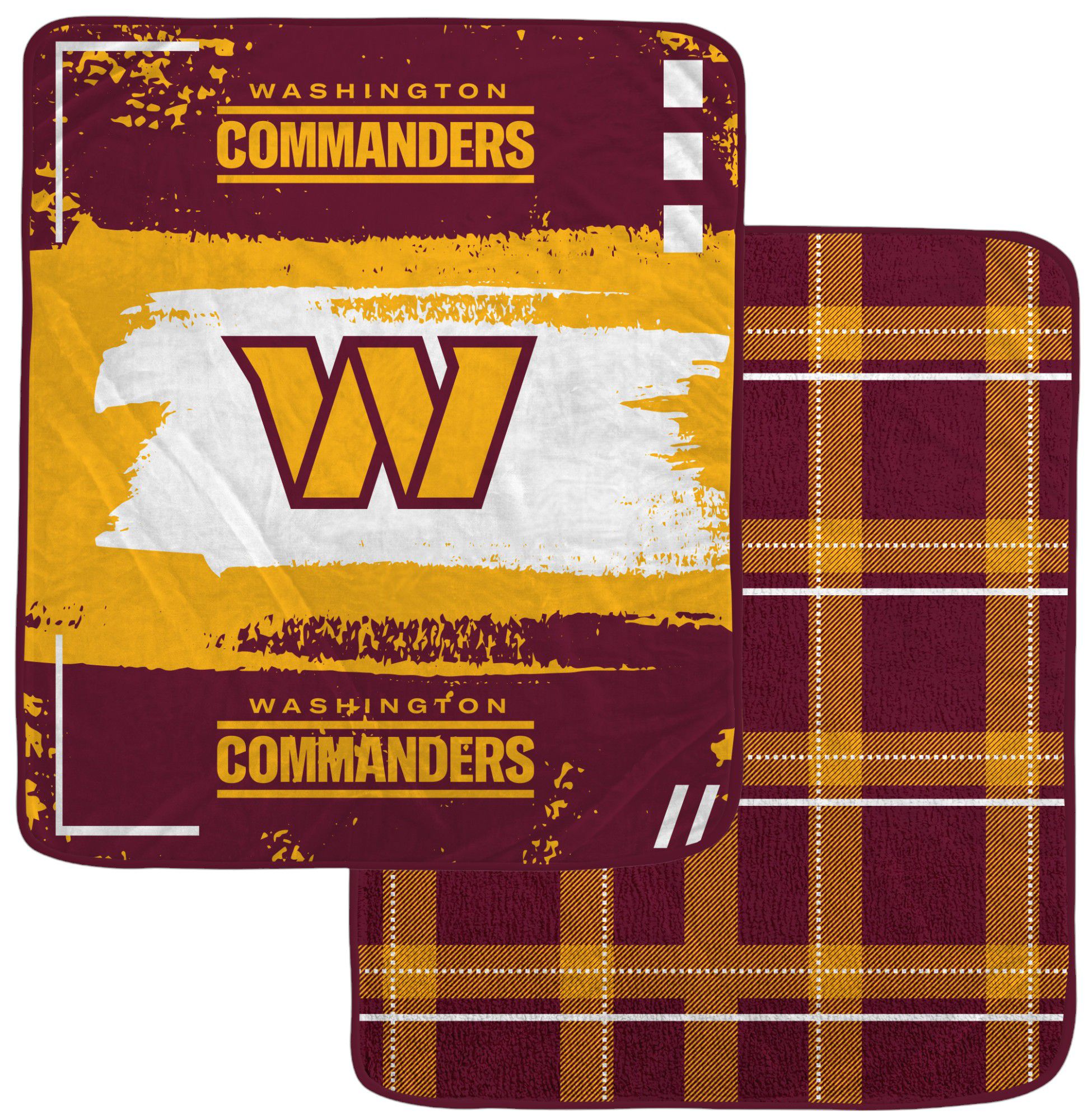 Pegasus NFL Washington Commanders Distressed Blanket