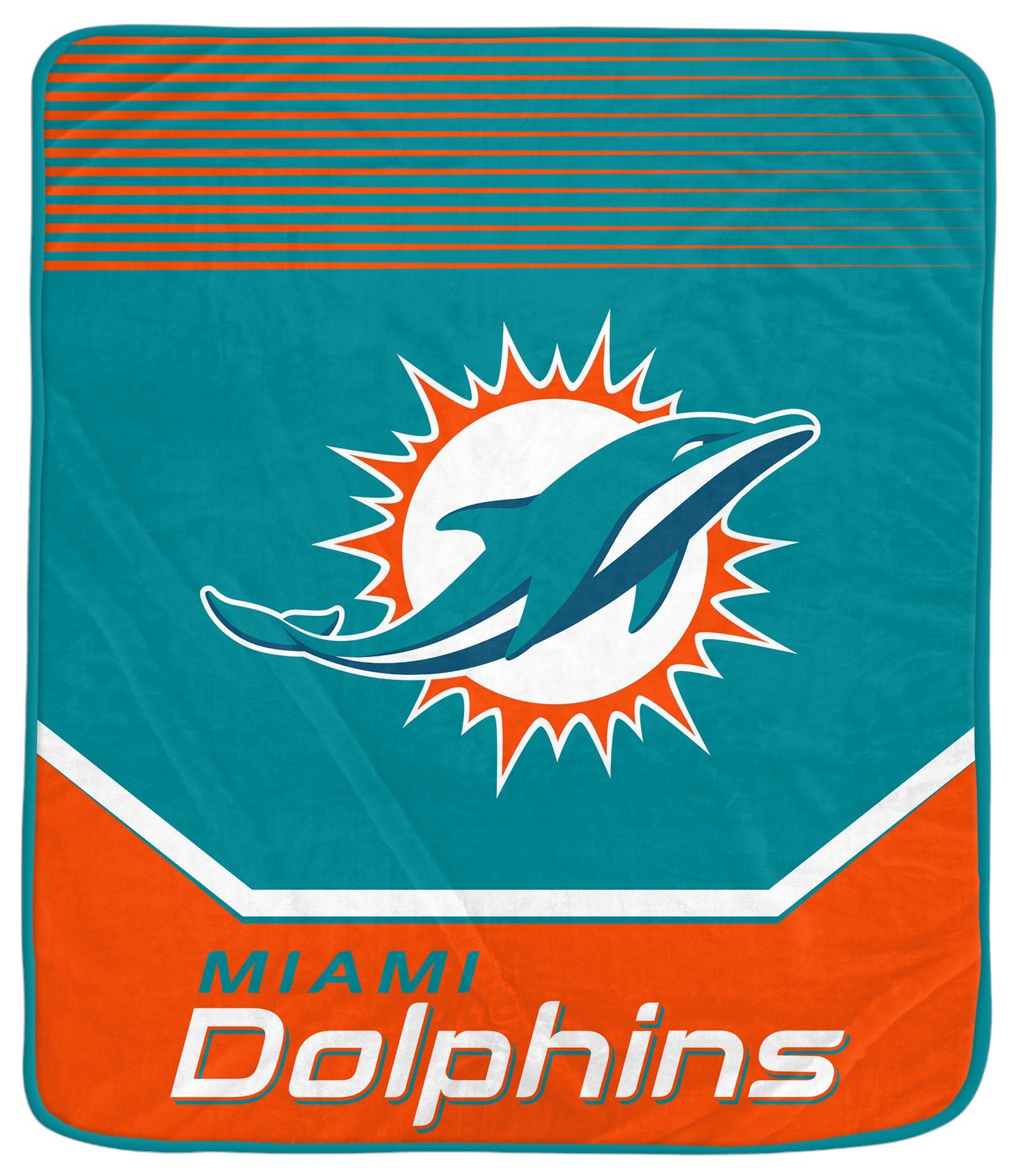 Pegasus NFL Miami Dolphins Half Tone Lined Blanket