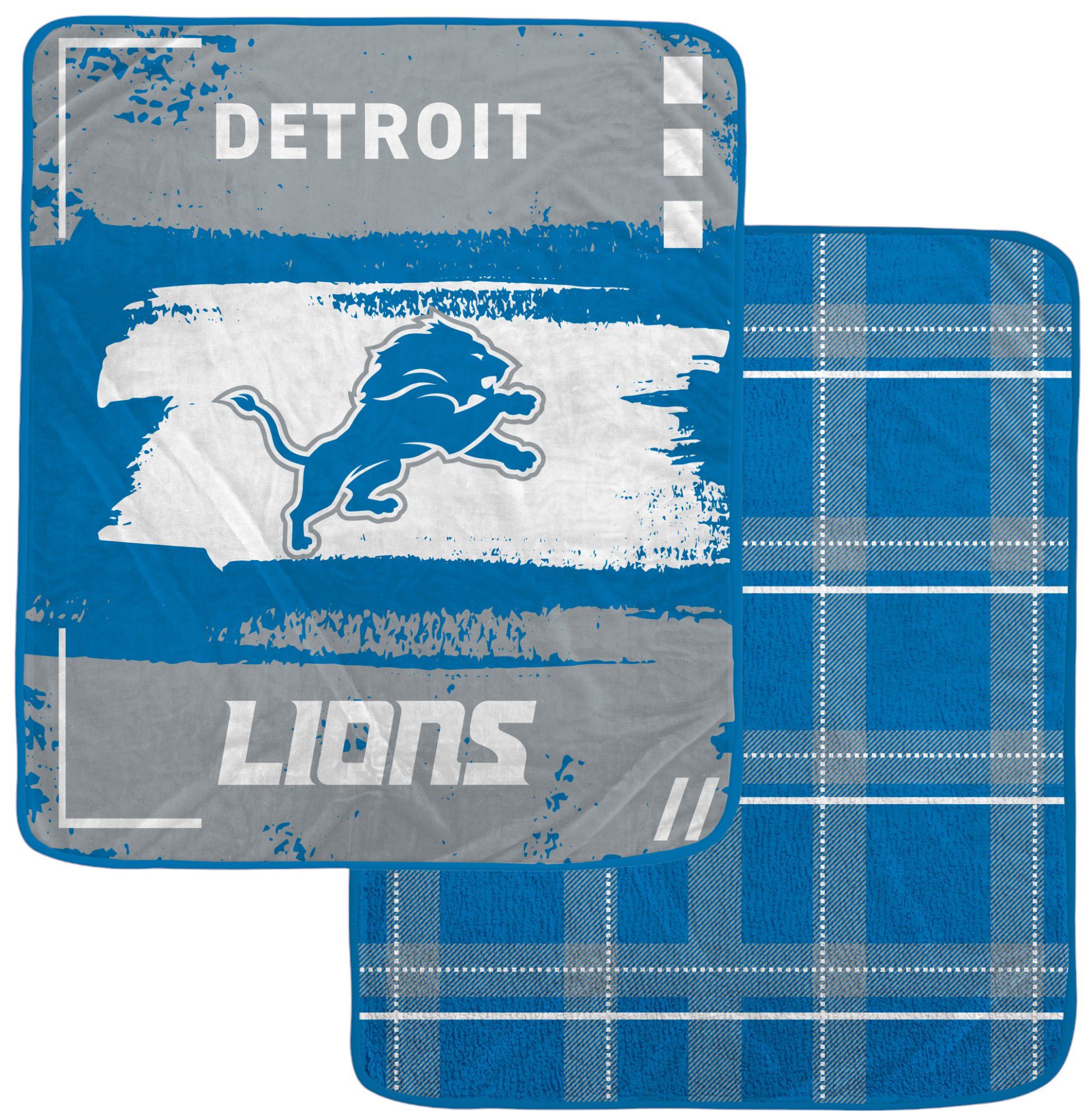 Pegasus NFL Detroit Lions Distressed Blanket