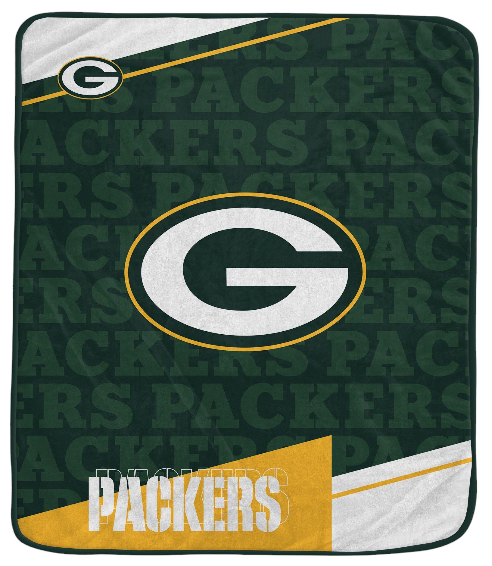 Pegasus NFL Green Bay Packers Diagonal Ghost Blanket