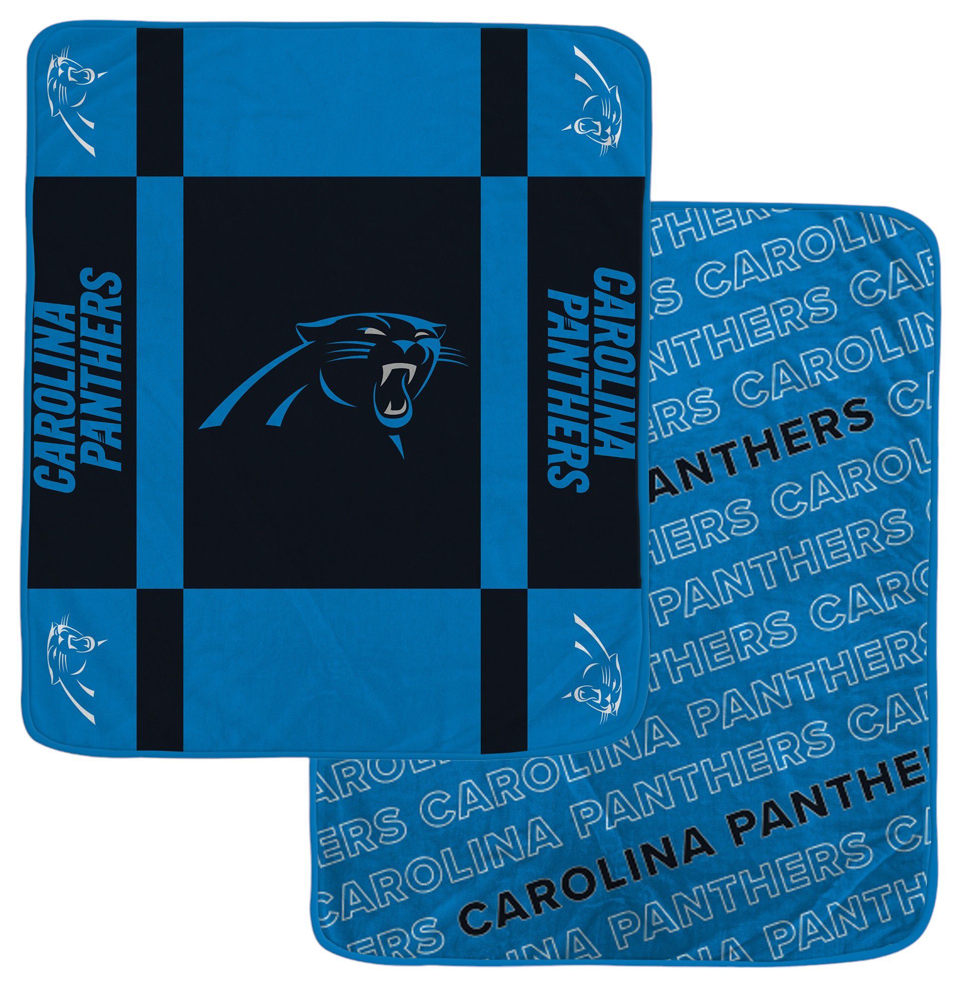 Pegasus NFL Carolina Panthers RB Wordmark Blanket