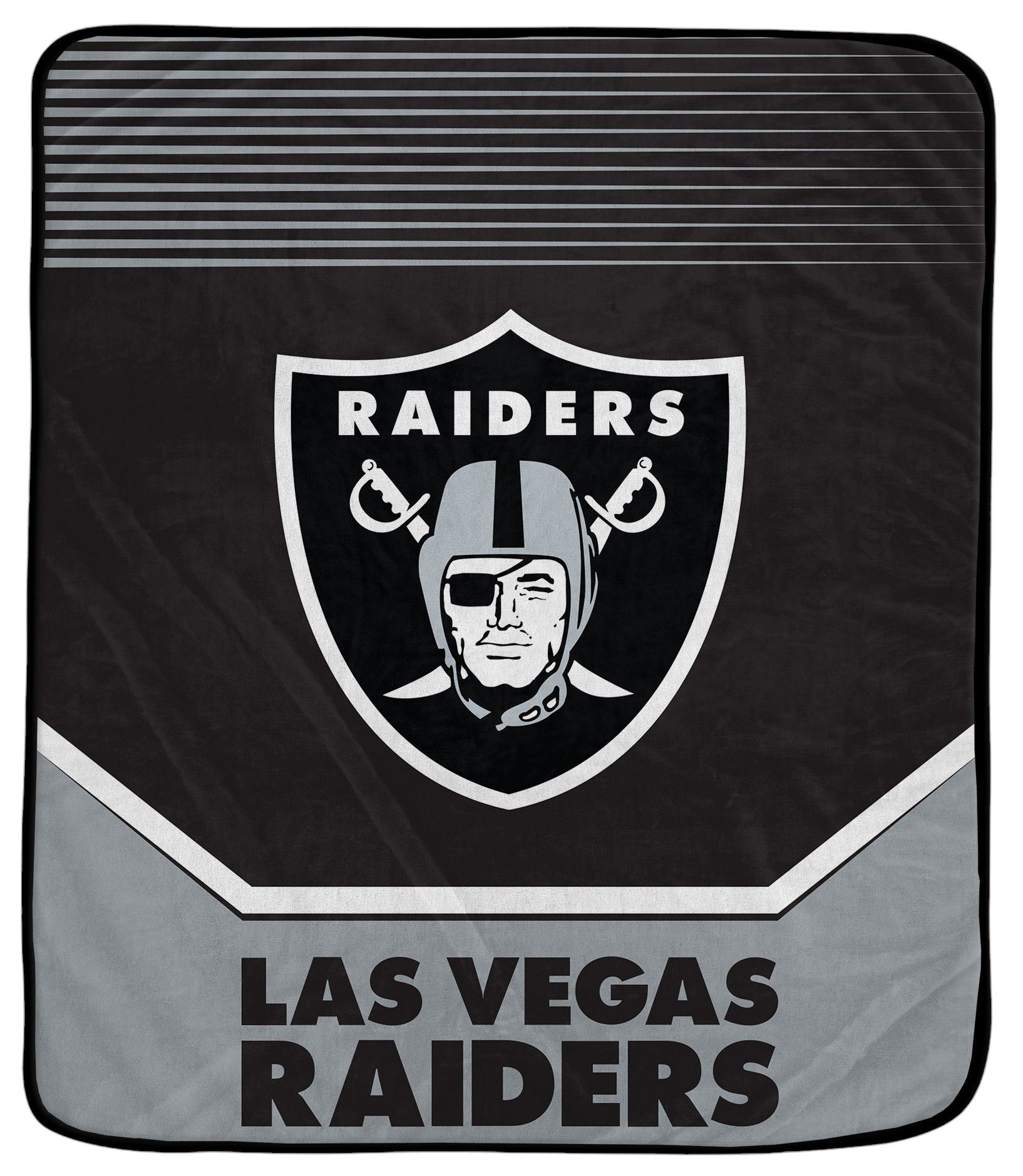 Pegasus NFL Las Vegas Raiders Half Tone Lined Blanket