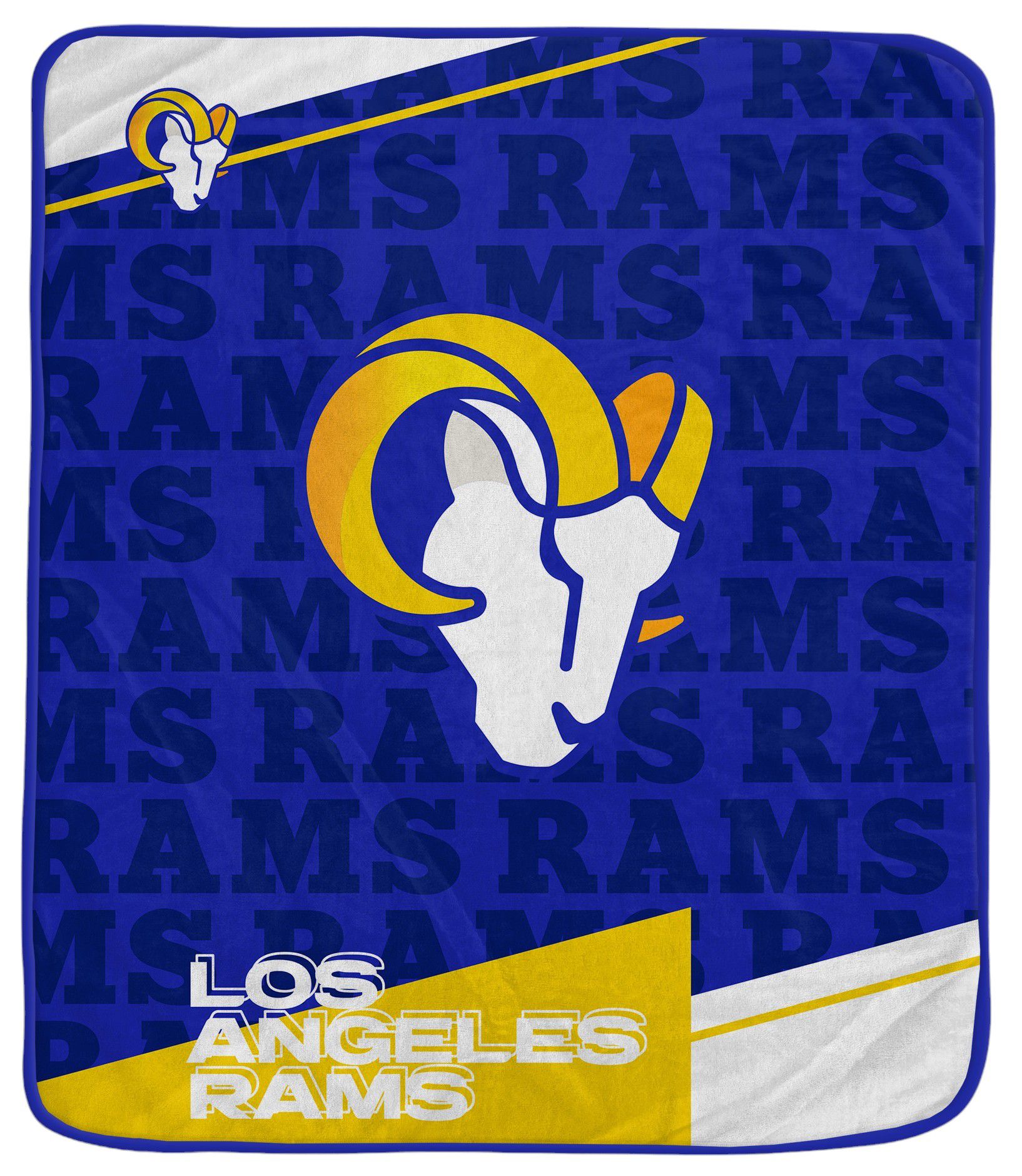 Pegasus NFL Los Angeles Rams Diagonal Ghost Blanket