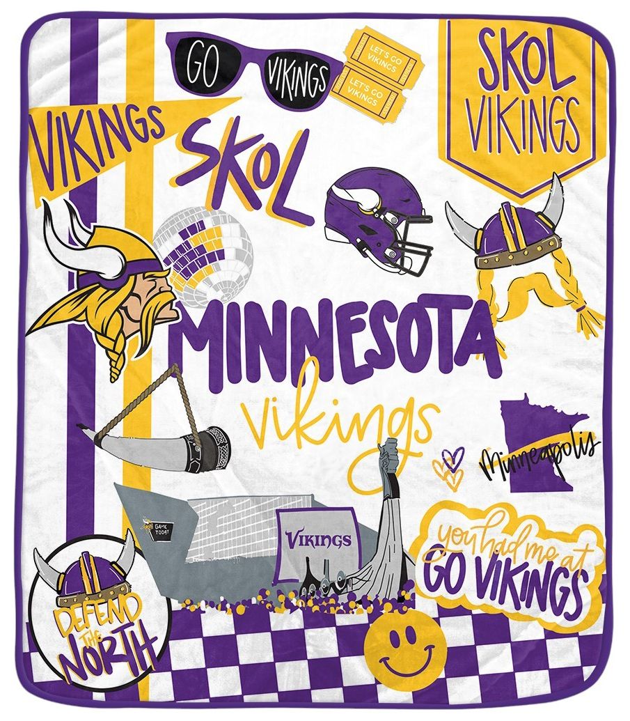 Pegasus NFL Minnesota Vikings Native Fan Blanket