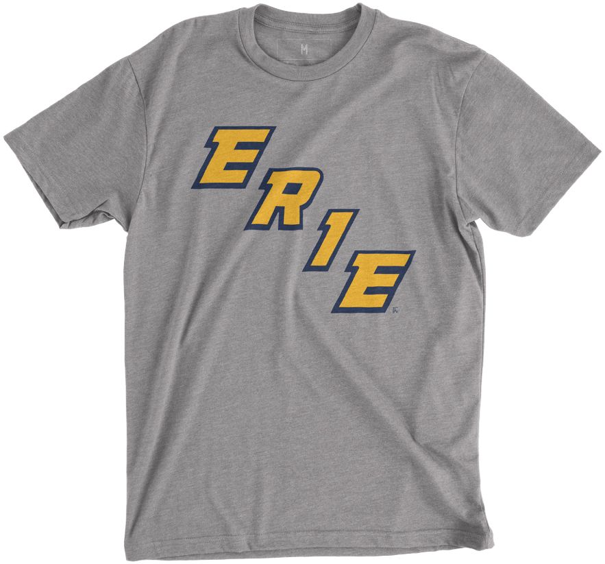Erie Apparel Adult Erie Otters Warm Up Grey T-Shirt