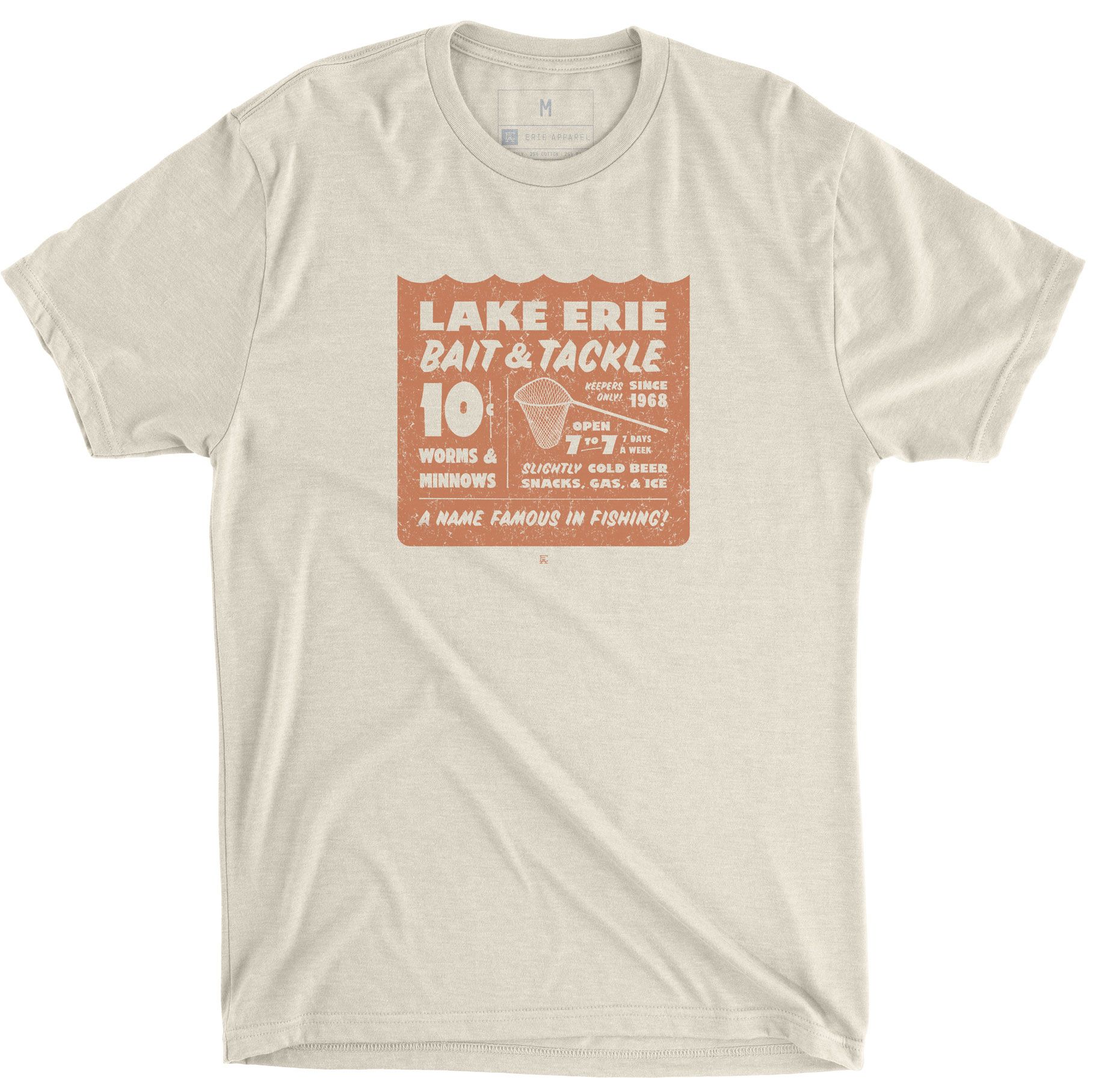 Erie Apparel  Adult Erie Bait and Tackle T-Shirt