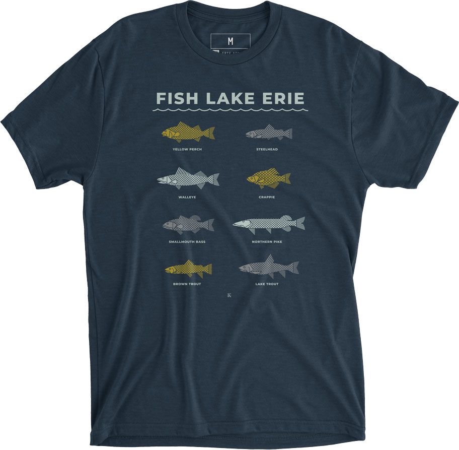 Erie Apparel Adult Erie Fish Lake T-Shirt