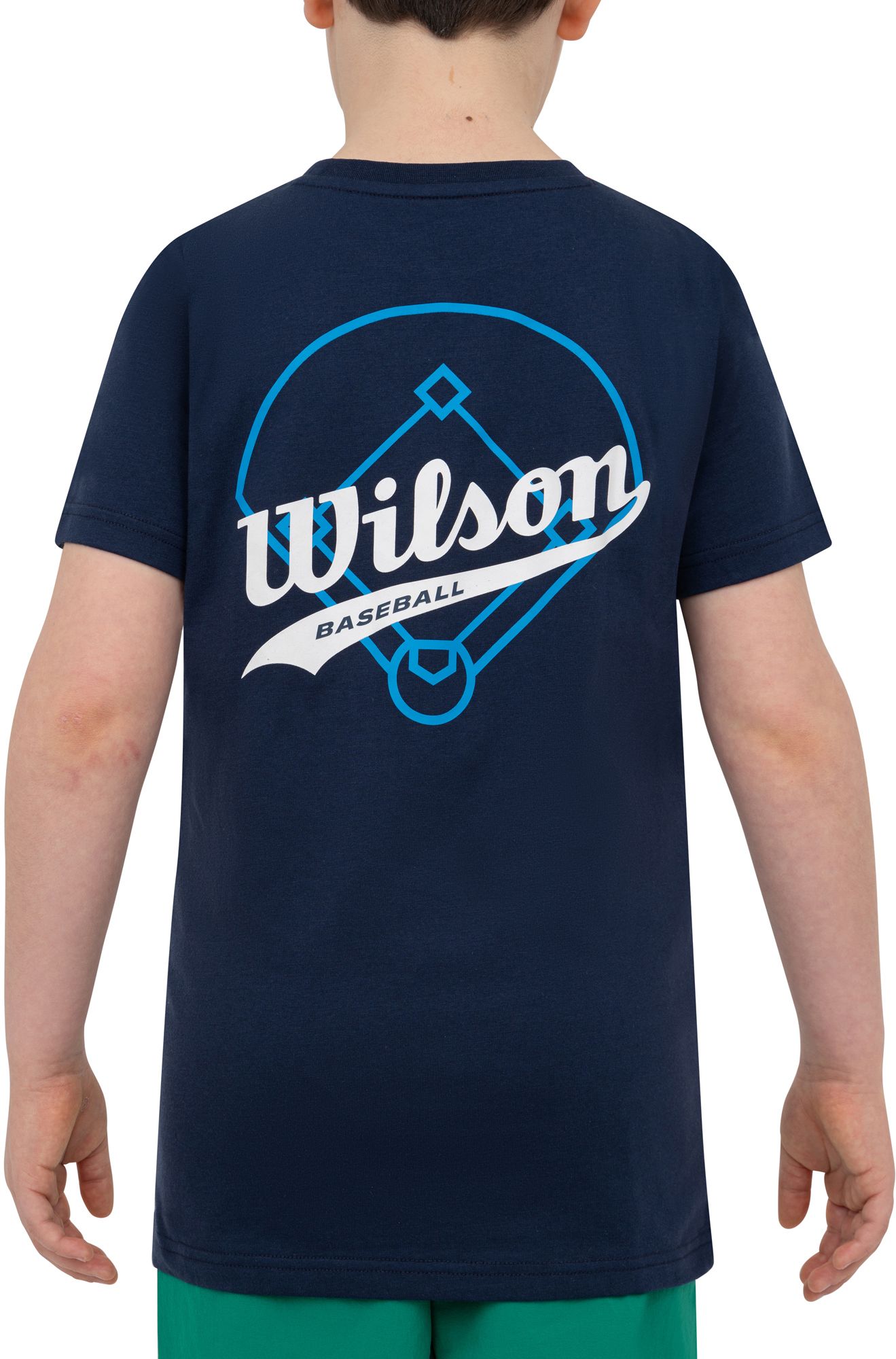 Wilson Boys' Baseball Outline Script T-Shirt
