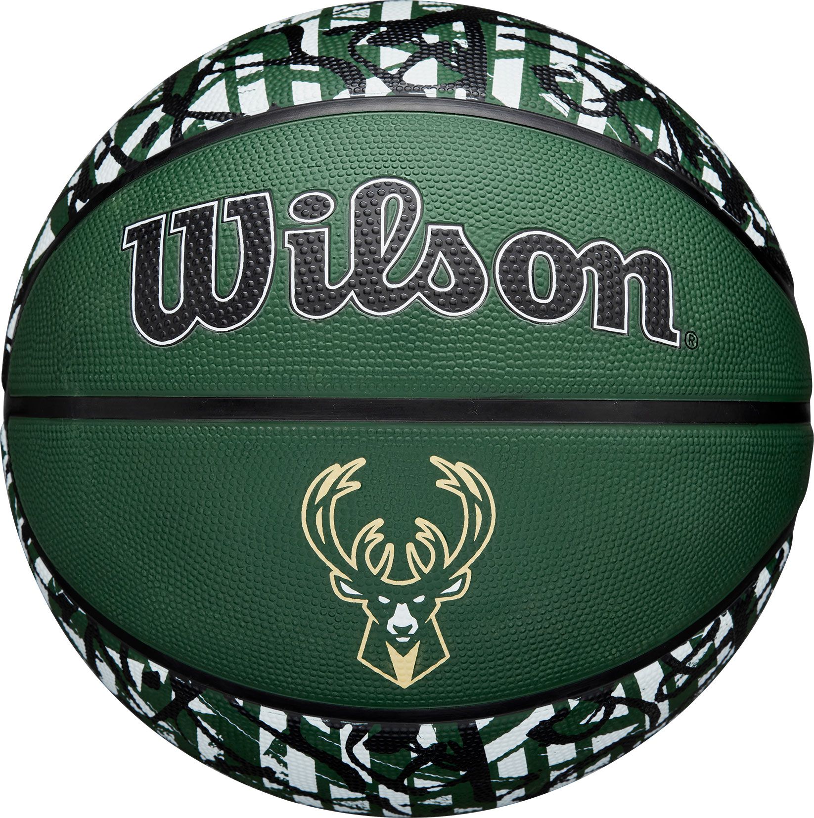 Wilson Milwaukee Bucks Graffiti Full Size Basketball
