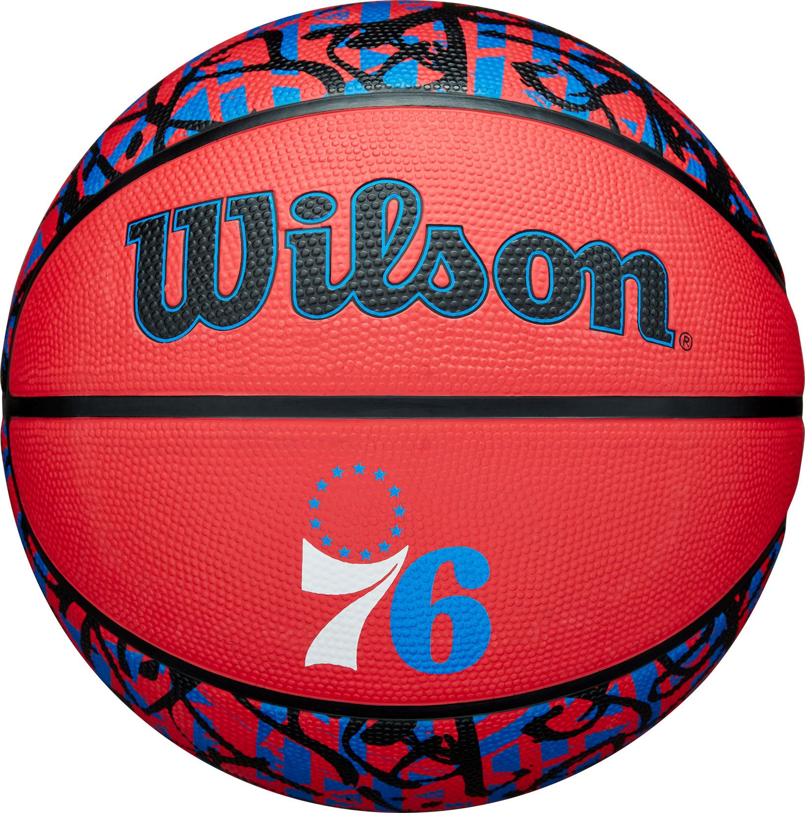 Wilson Philadelphia 76ers Graffiti Full Size Basketball
