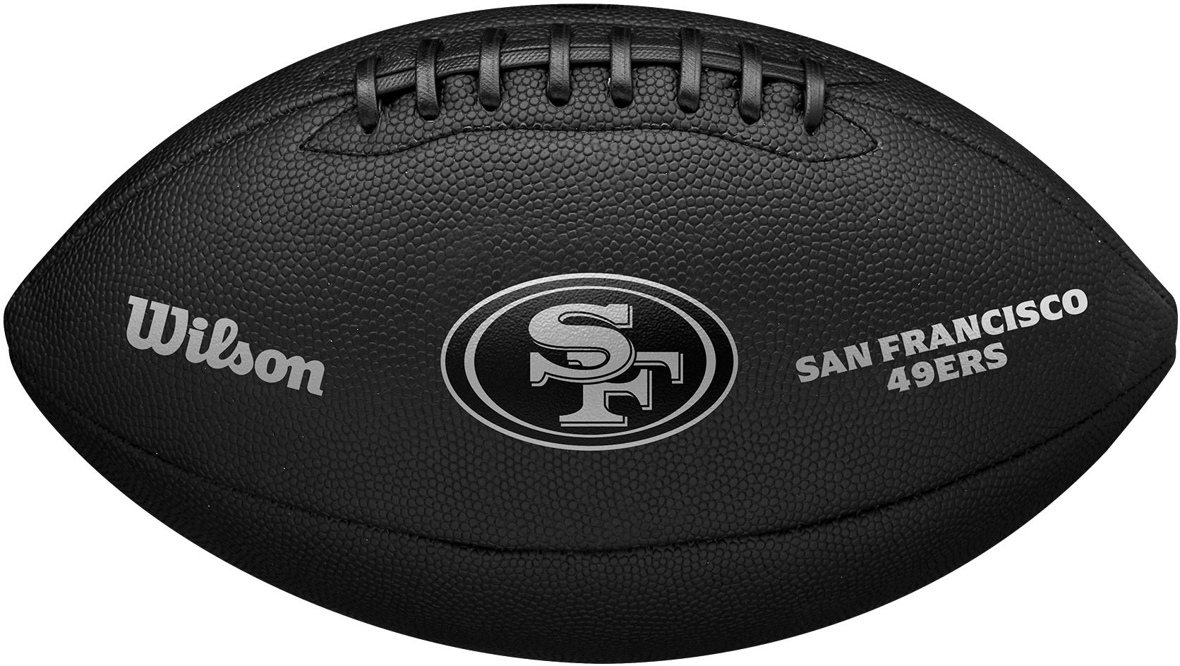 Wilson San Francisco 49ers Metallic Premium Full-Size Football