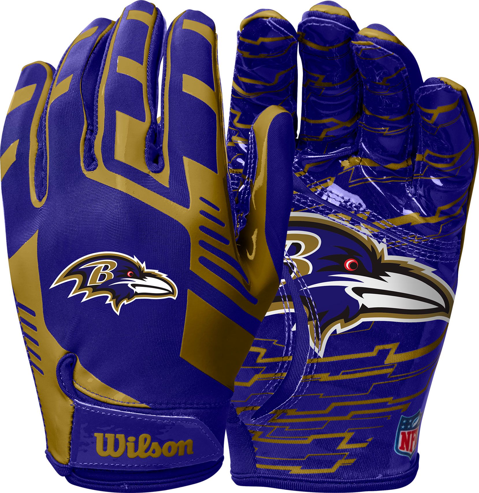 Wilson Youth Baltimore Ravens Stretch Fit Gloves