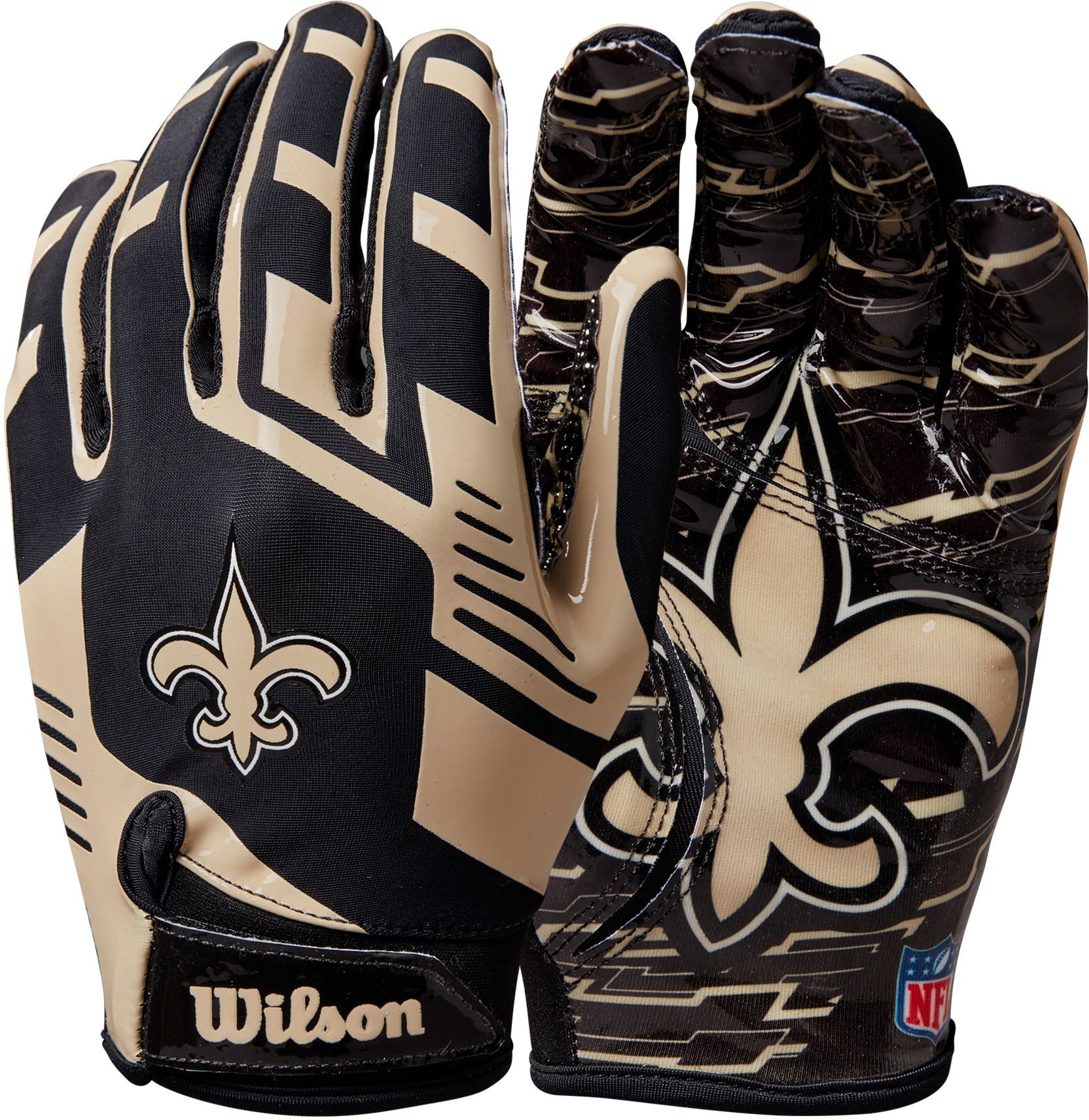 Wilson New Orleans Saints Stretch Fit Gloves