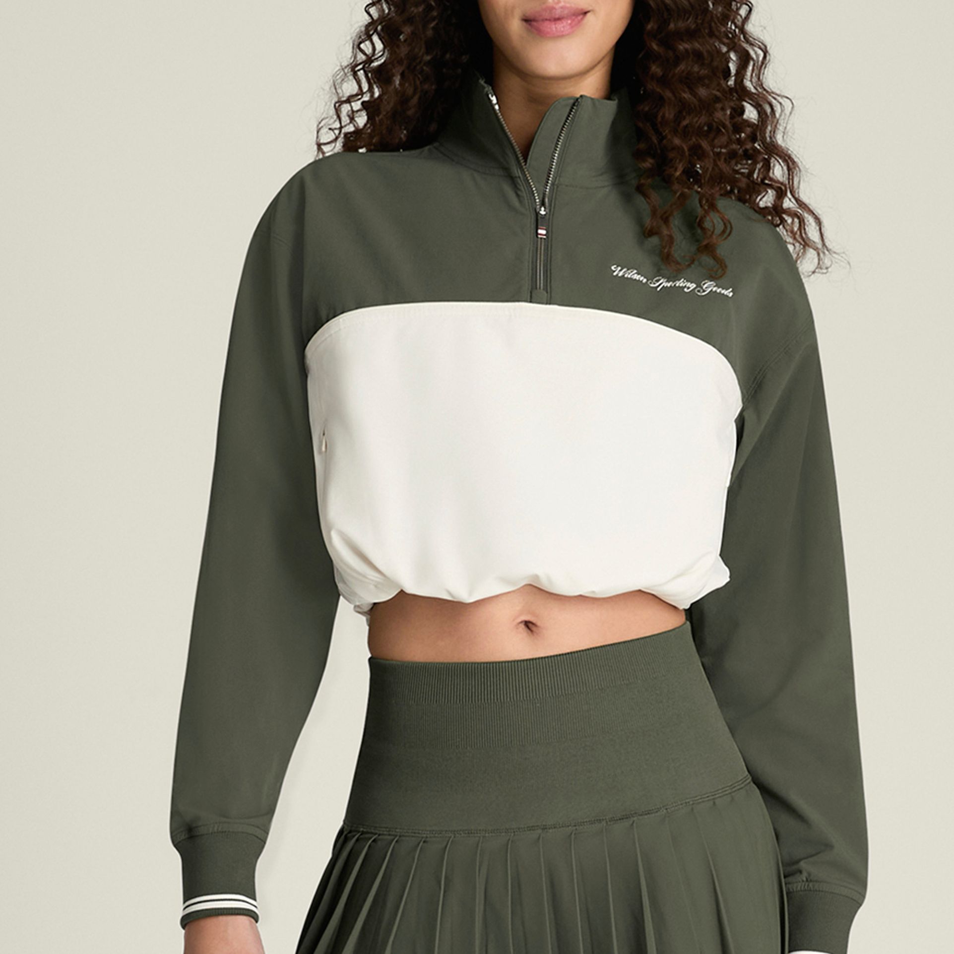 Wilson Women's Davenport Woven 1/4 Zip Pop Over