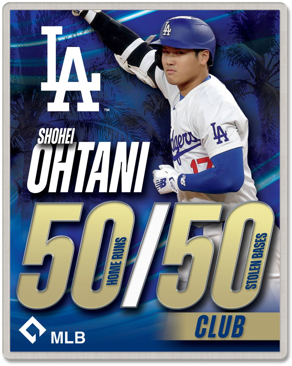 WinCraft Los Angeles Dodgers Shohei Ohtani 50/50 Record Pin