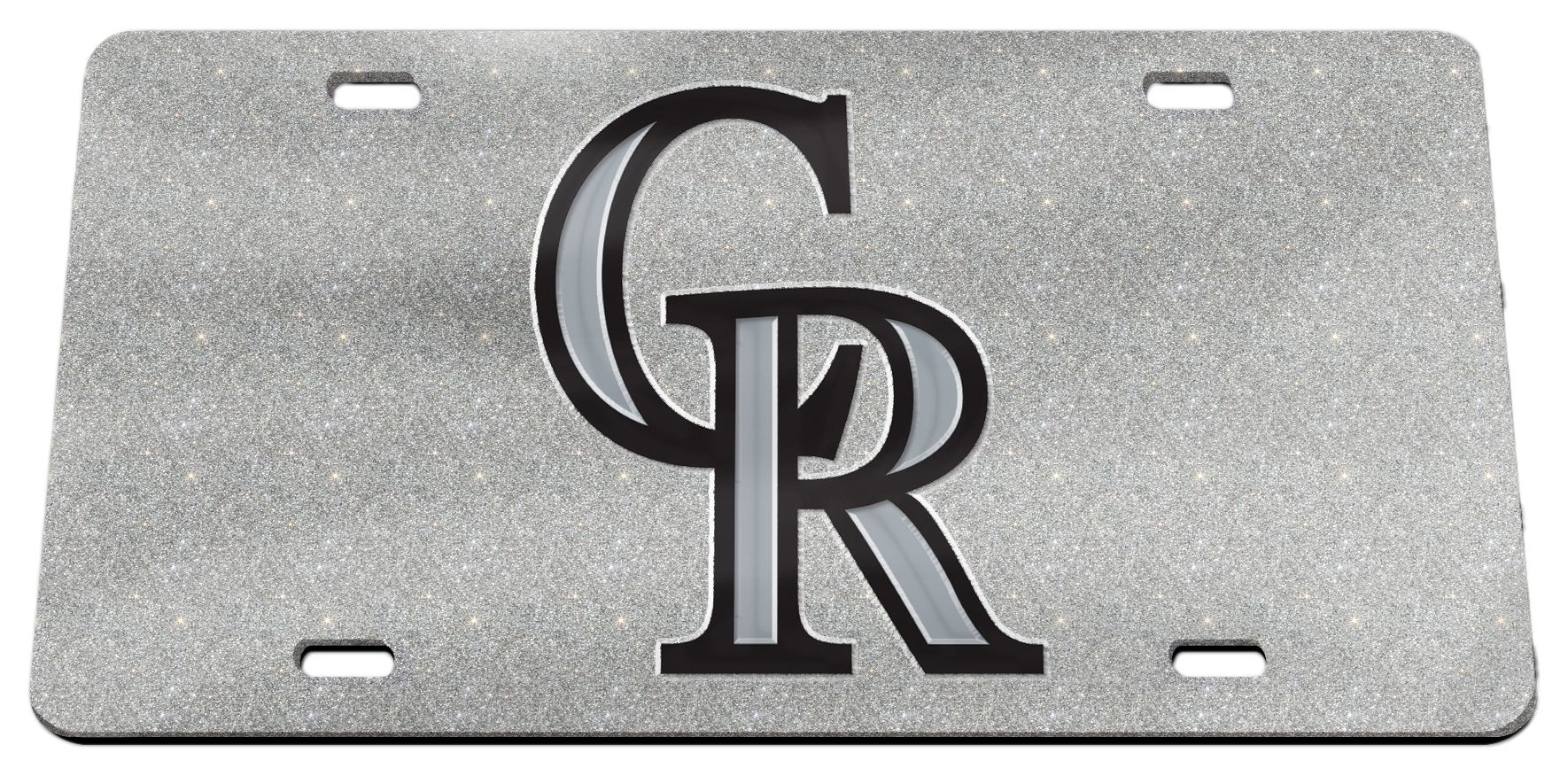 Wincraft Colorado Rockies Acrylic Glitter License Plate