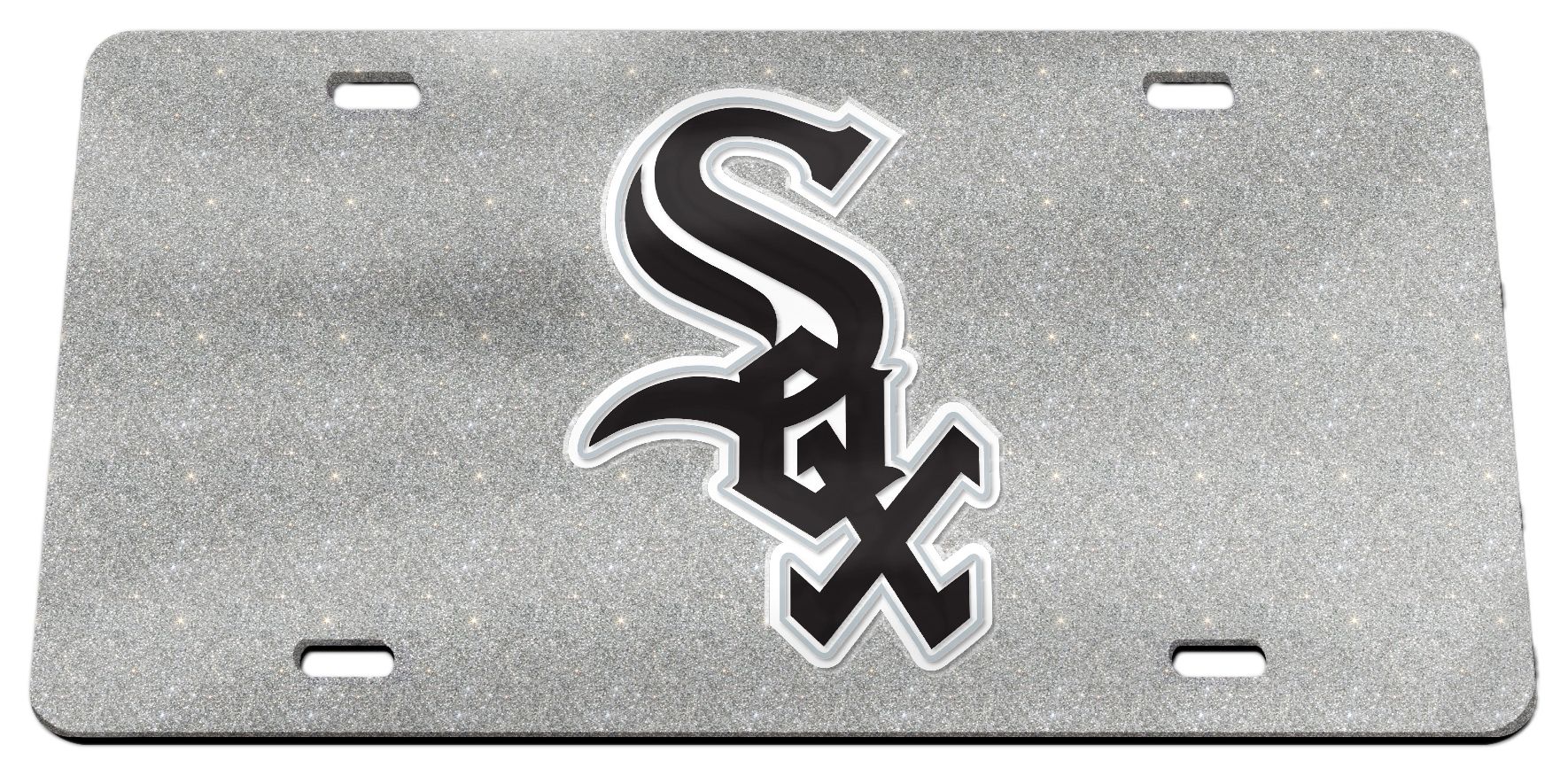 Wincraft Chicago White Sox Acrylic Glitter License Plate