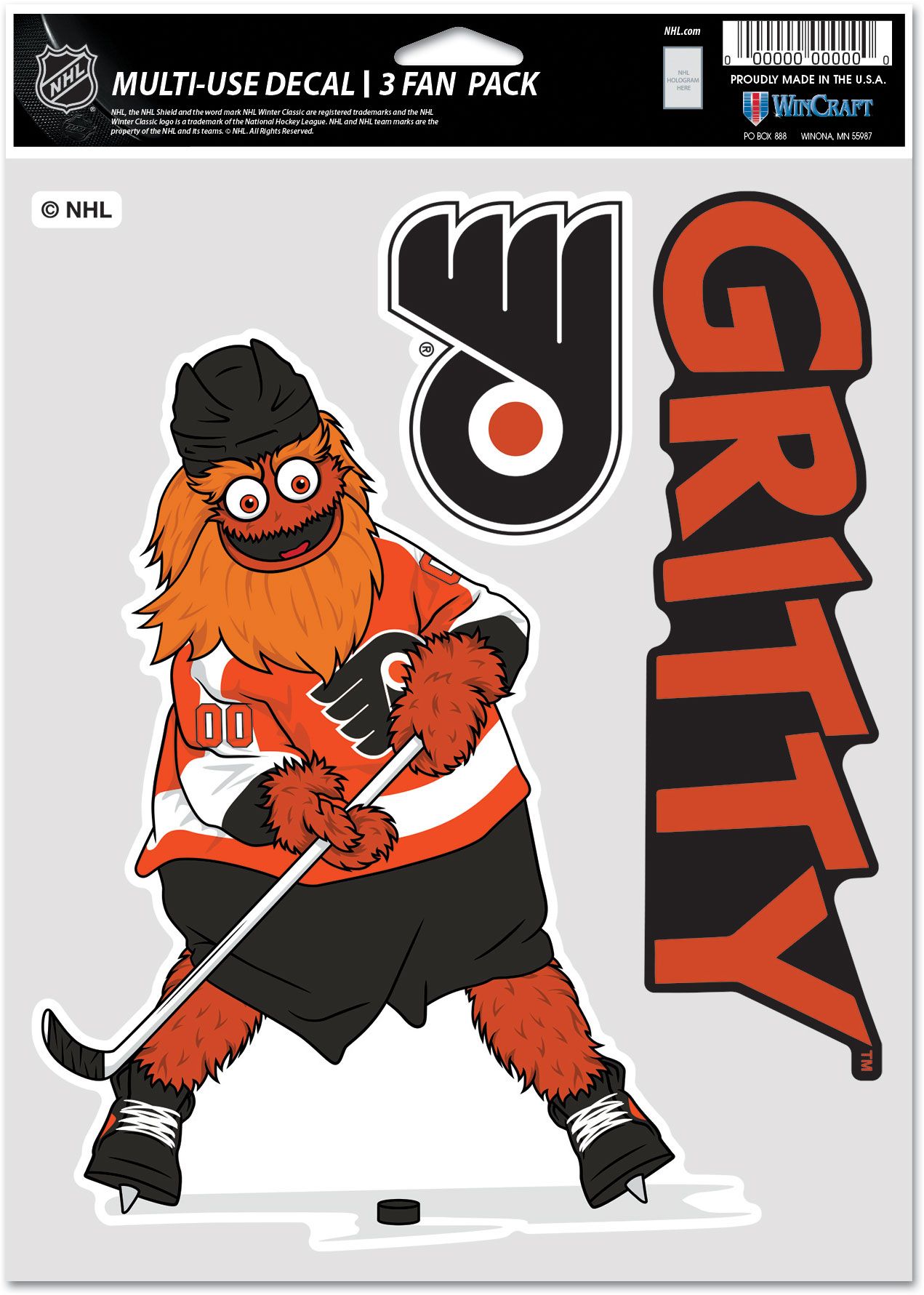 WinCraft Philadelphia Flyers 3-Pack Decal