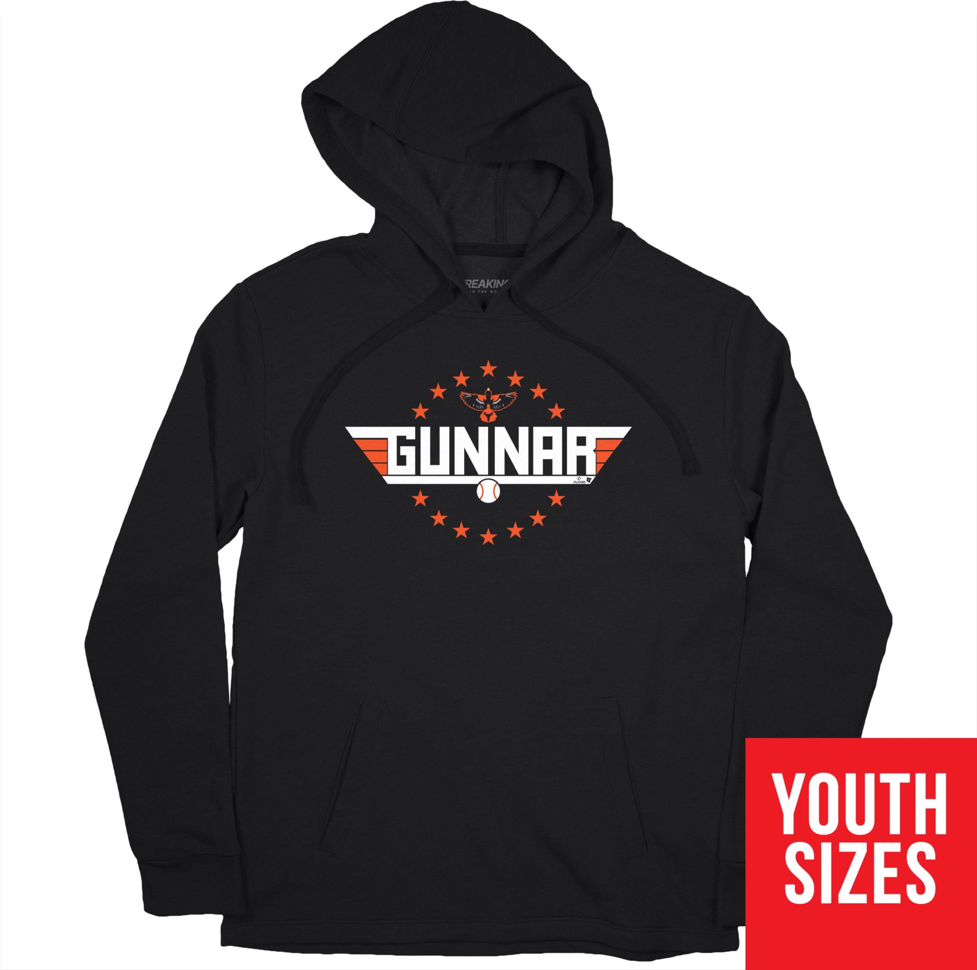 BreakingT Youth Baltimore Gunnar Henderson Black Top Gunnar Hoodie