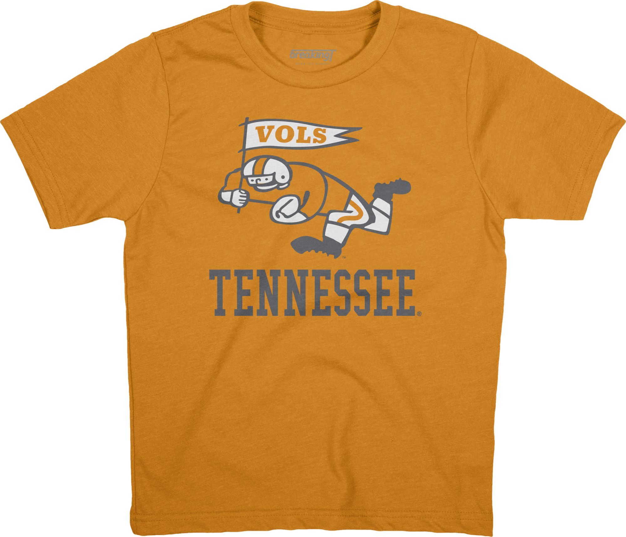 BreakingT Youth Tennessee Volunteers Tennessee Orange Football Mascot T-Shirt