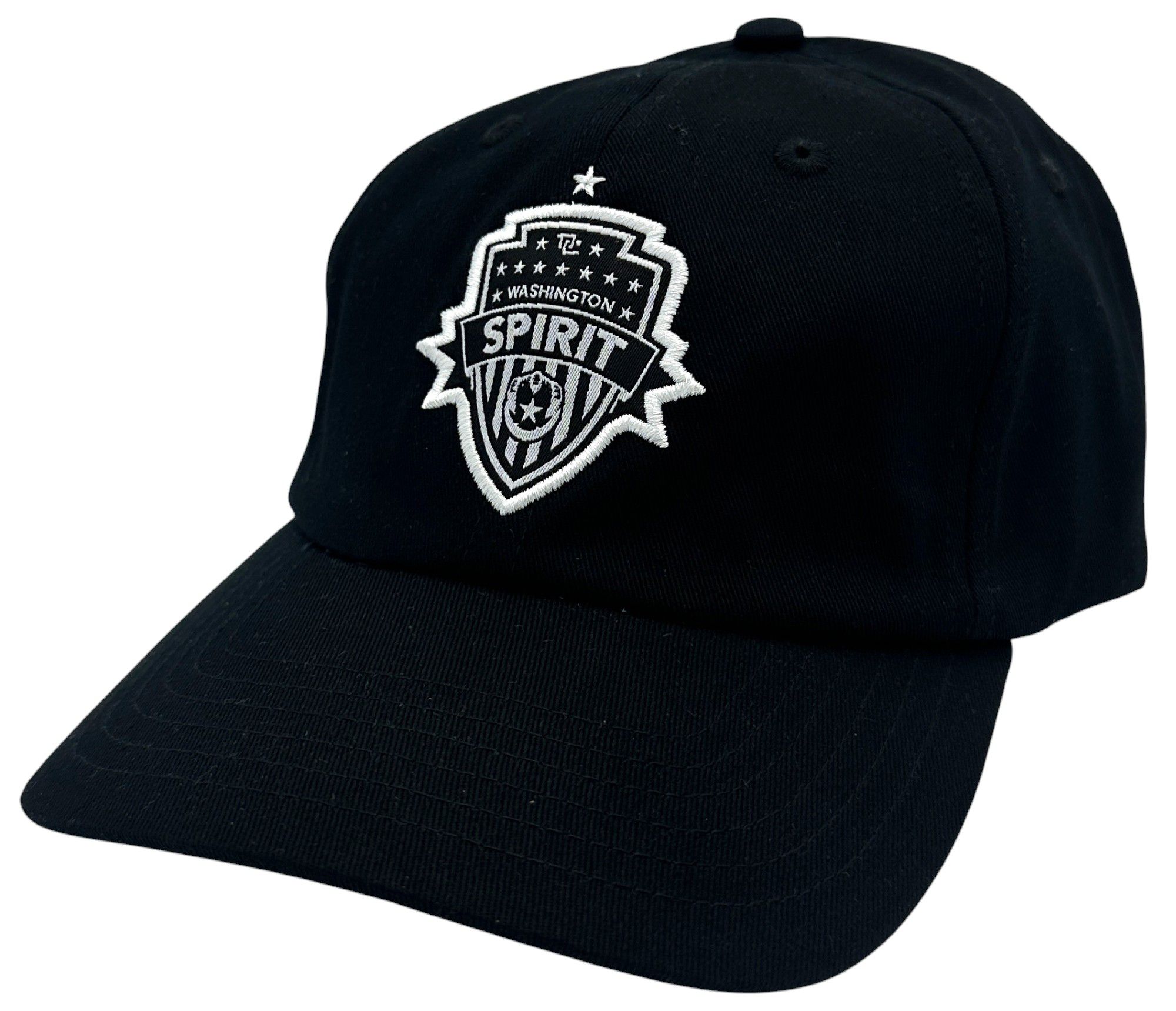 Official League Adult Washington Spirit Storm Front Black Adjustable Hat