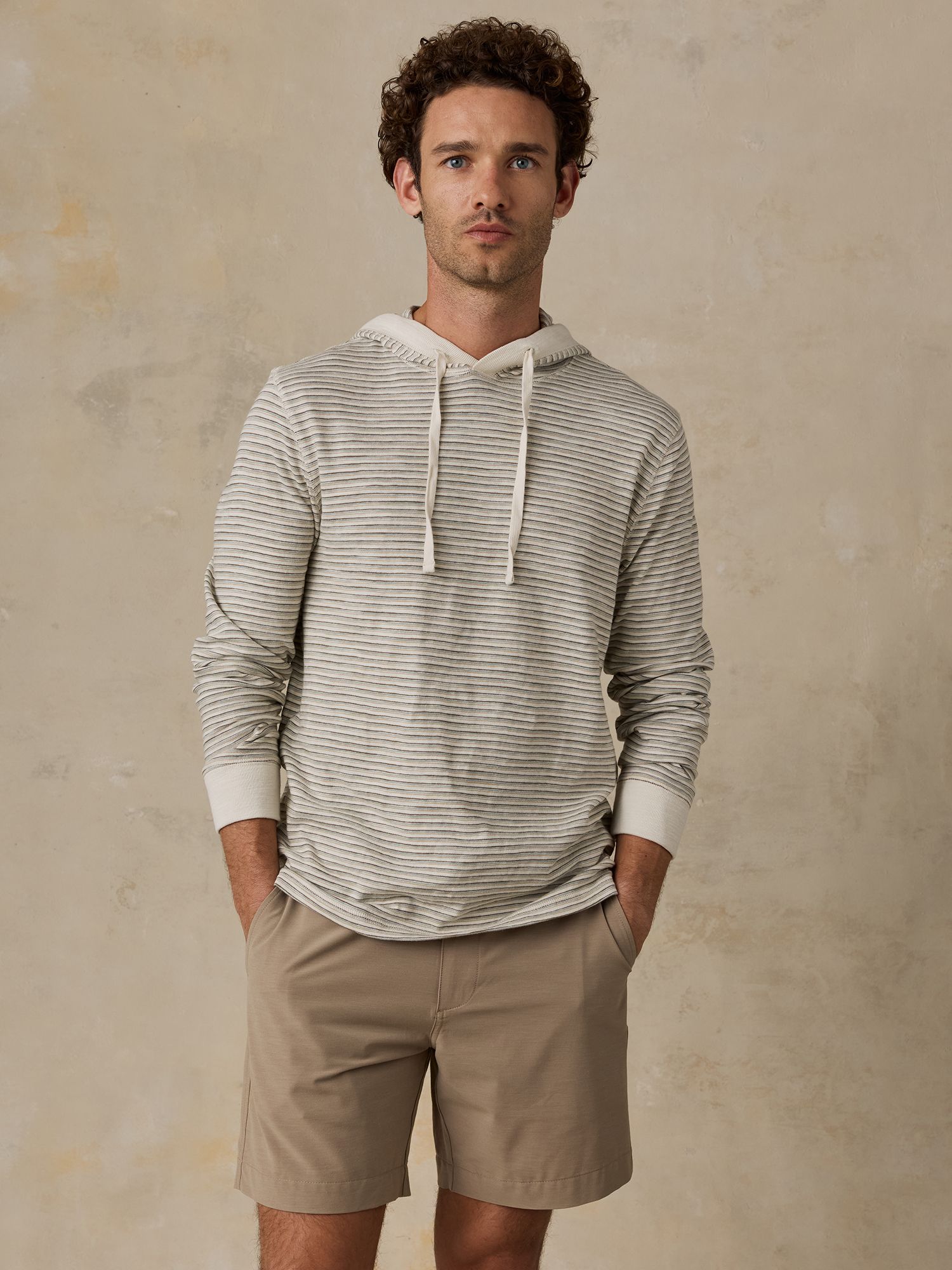 Faherty Men's Sunwashed Slub Hoodie