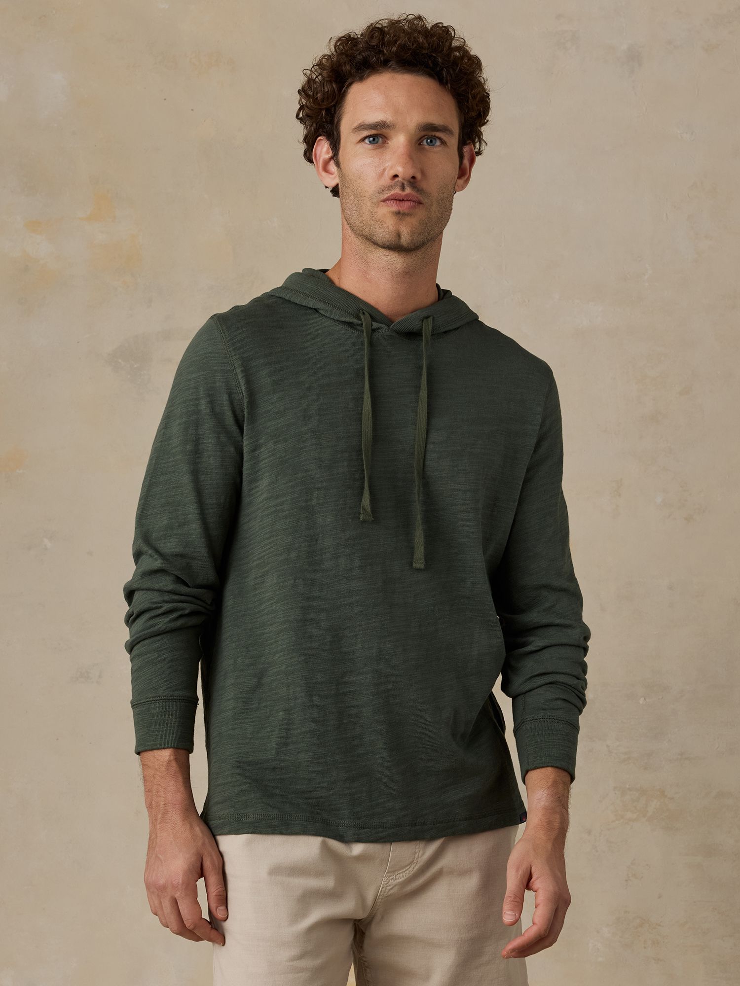 Faherty Men's Sunwashed Slub Hoodie