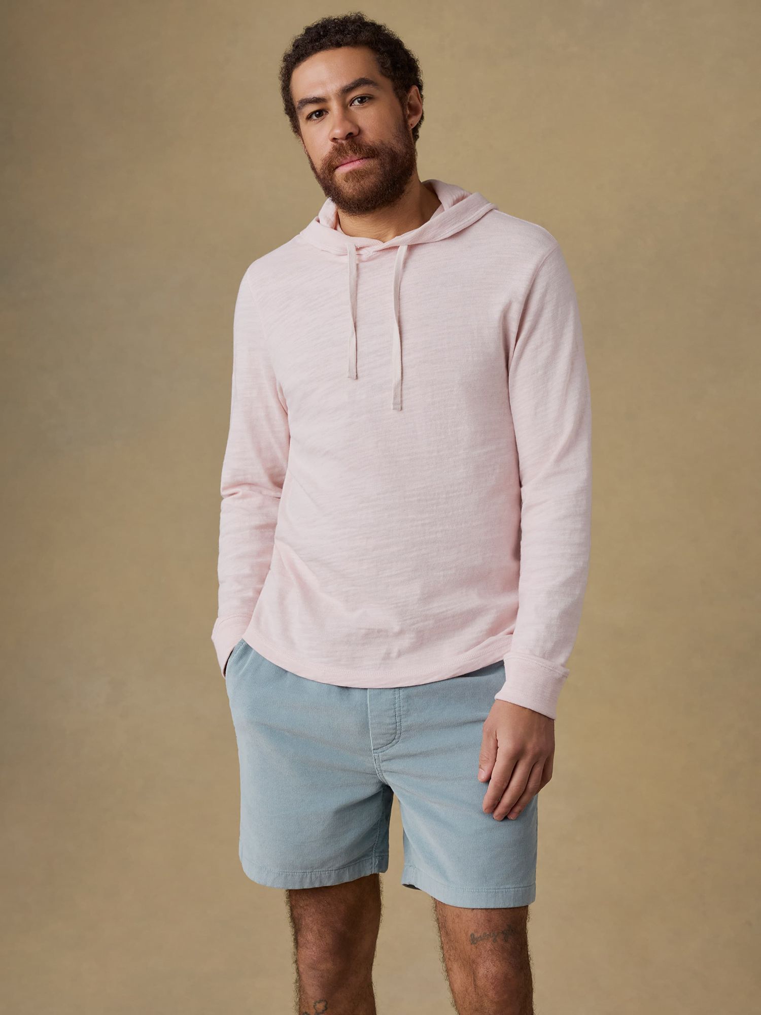 Faherty Men's Sunwashed Slub Hoodie